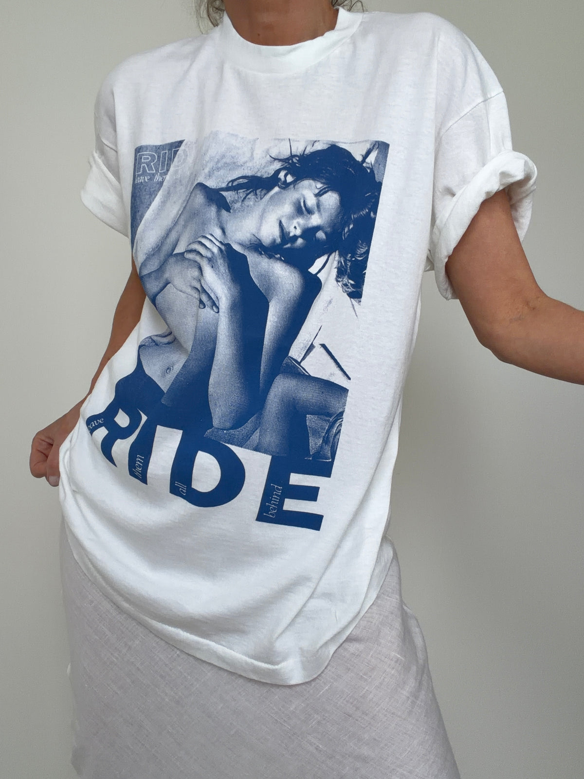 Vintage Style Ride Tee Blue | T-Shirts