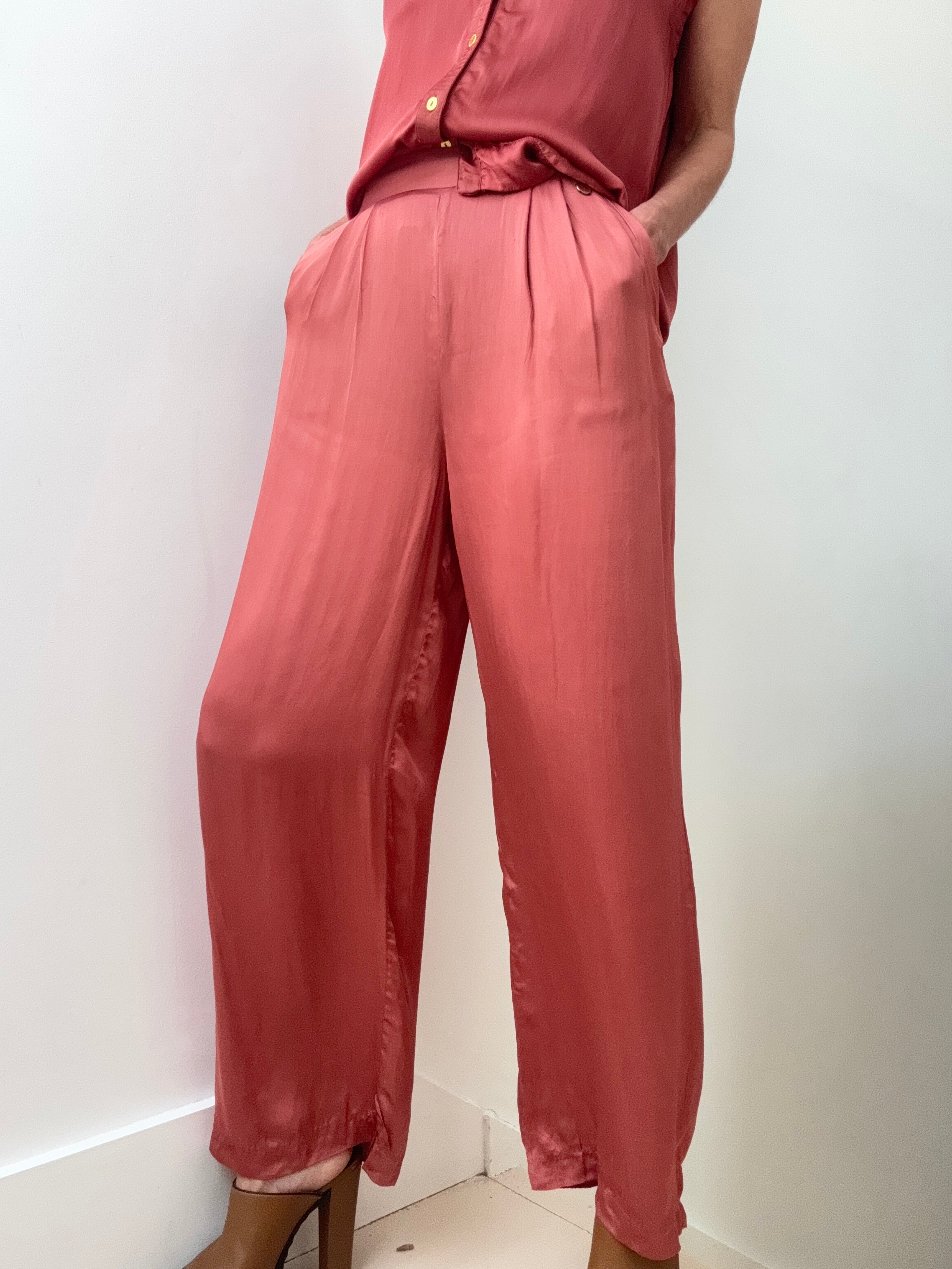 Wide Leg Pants Rust | Pants