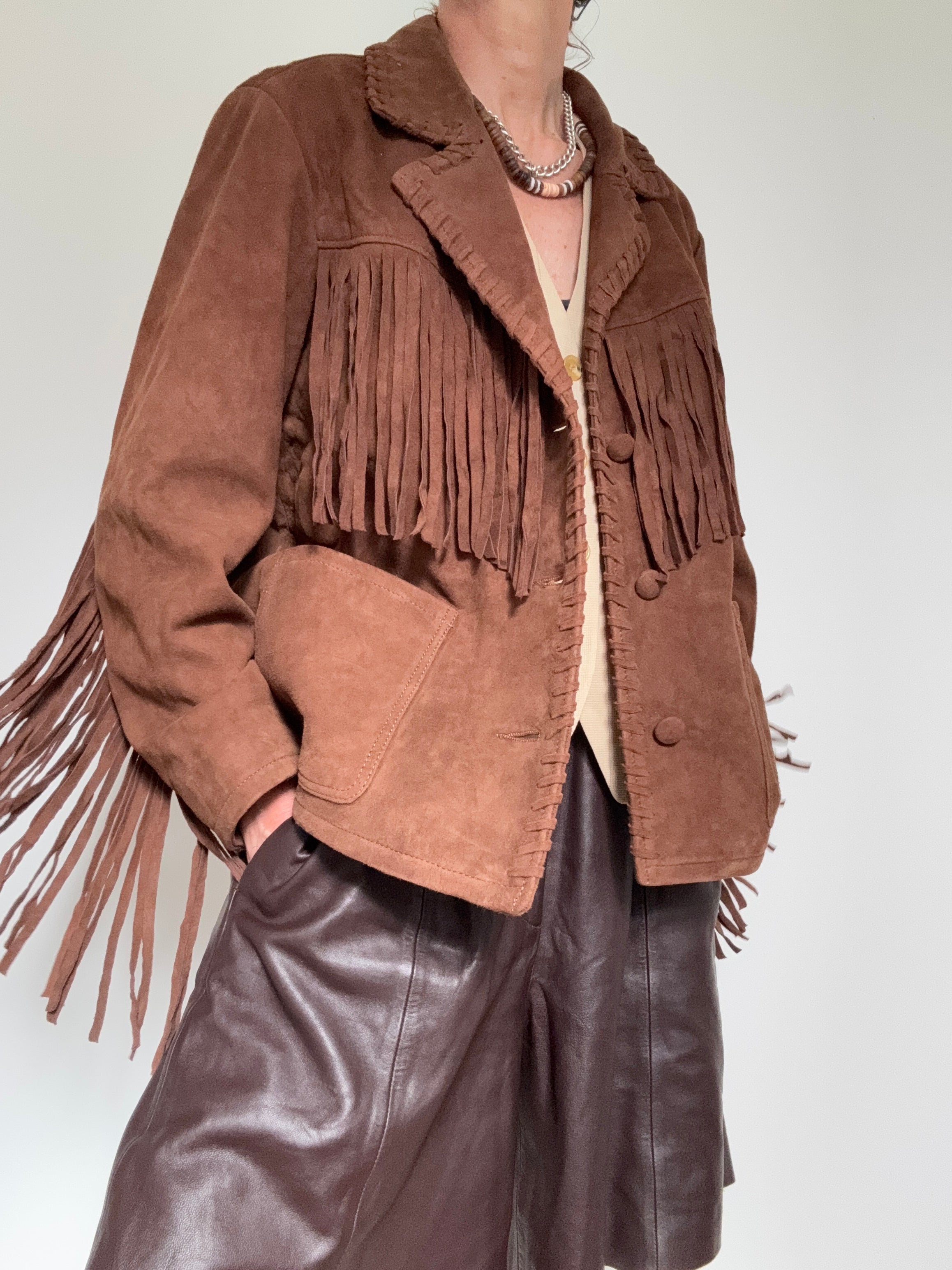 Fringed Suede Jacket | Jackets