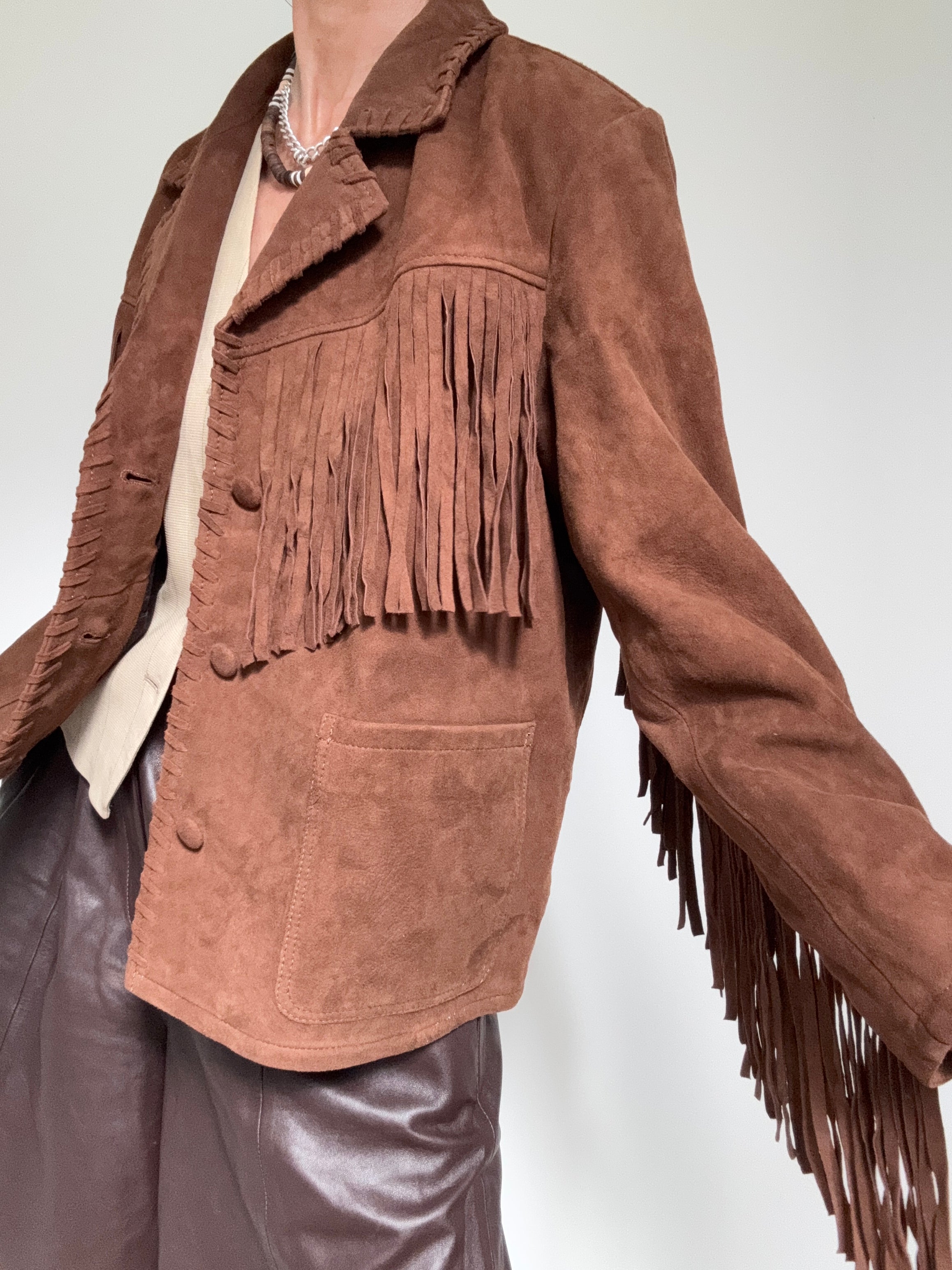 Fringed Suede Jacket | Jackets
