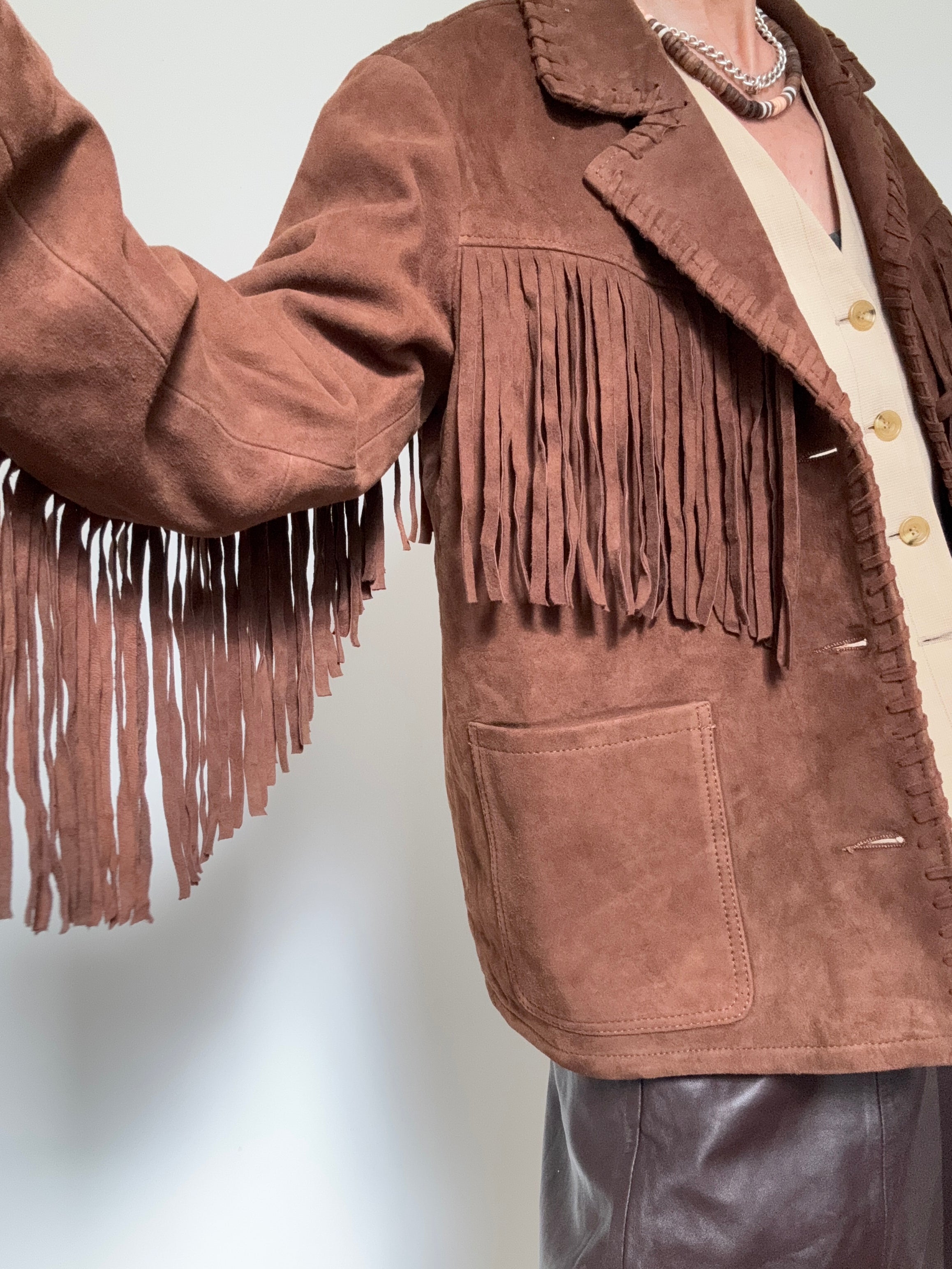 Fringed Suede Jacket | Jackets