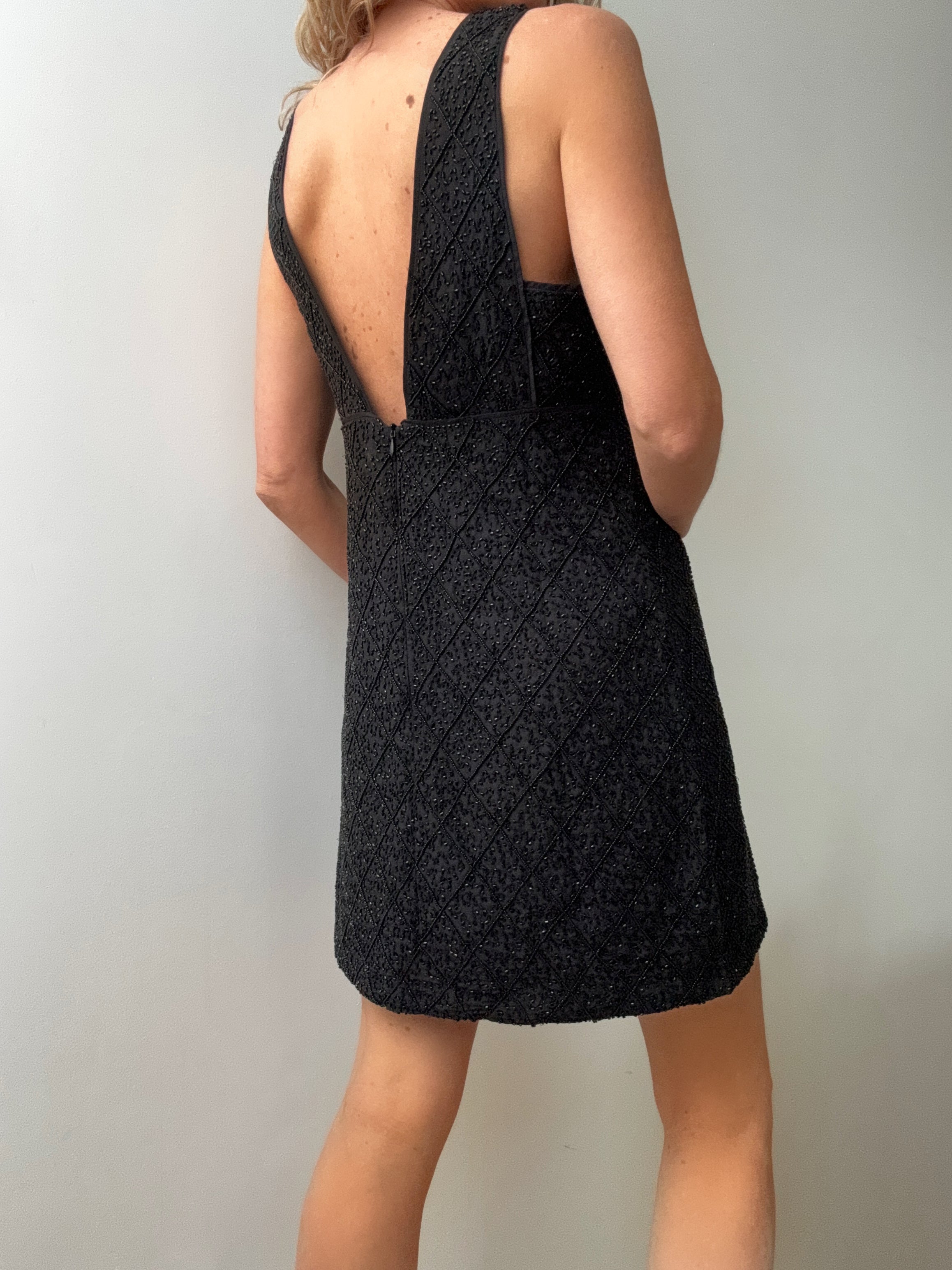 Massimo Dutti Black Beaded dress | Dresses