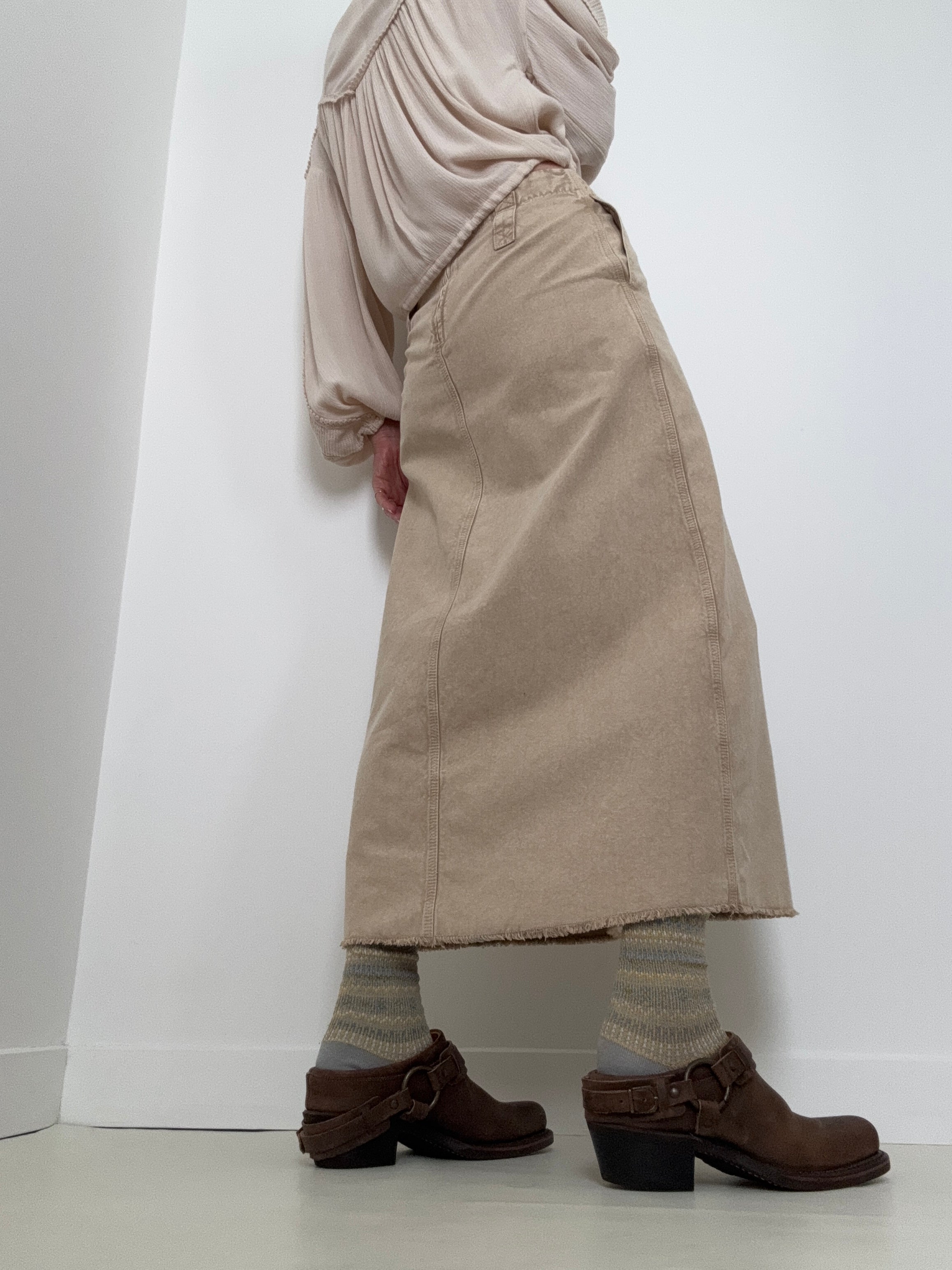 Estasi Maxi Skirt Beige | Skirts