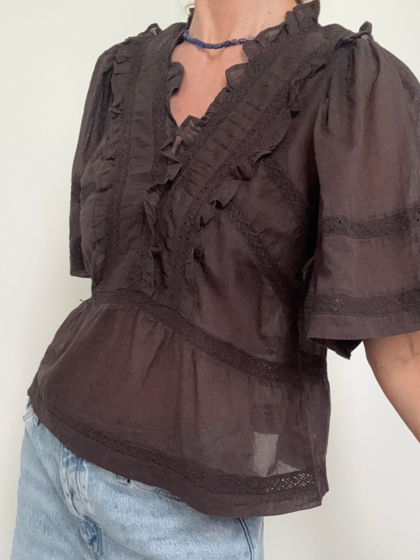 NEO NOIR Tops Evienne S Voile Top Coco