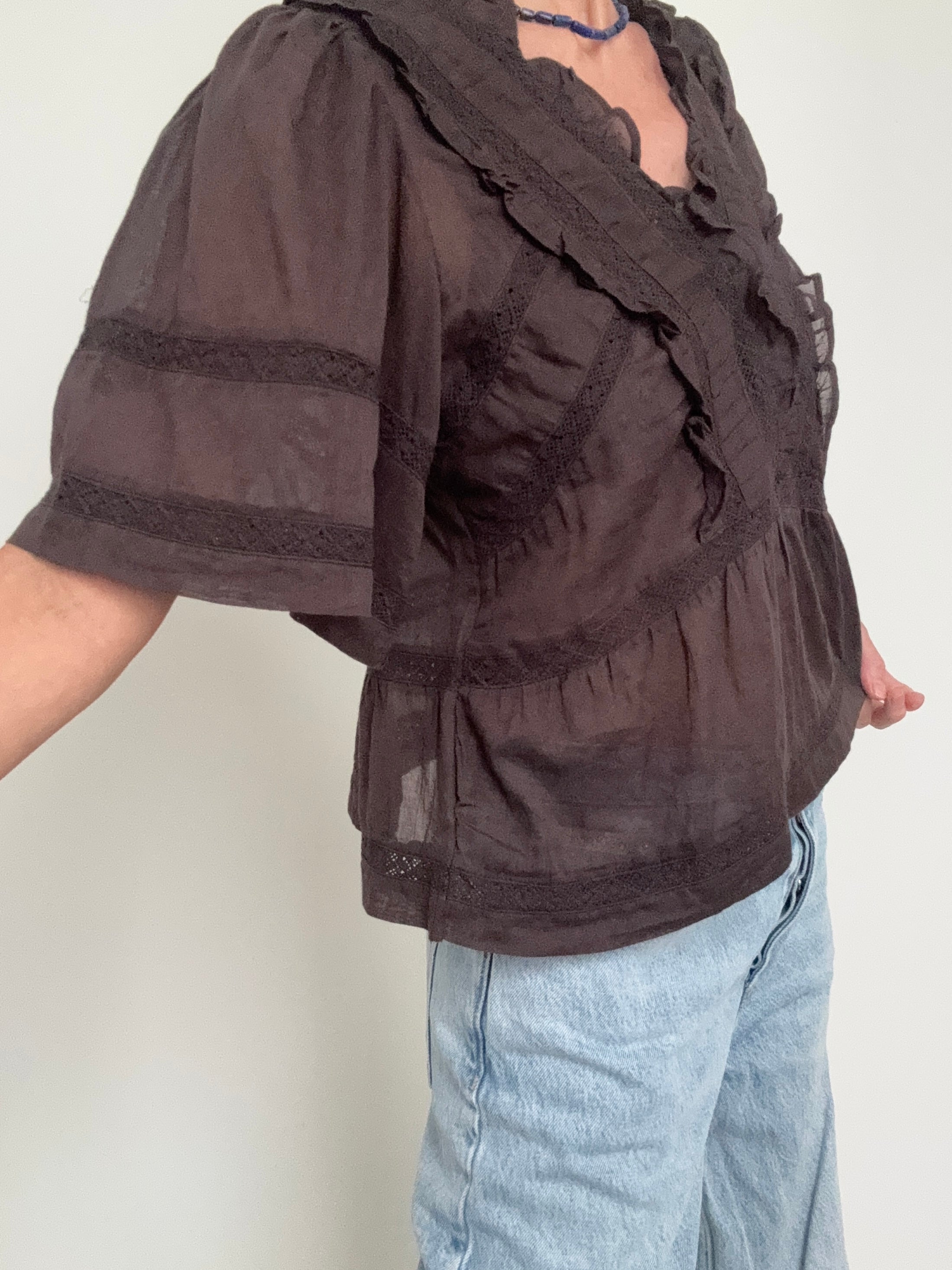 NEO NOIR Tops Evienne S Voile Top Coco