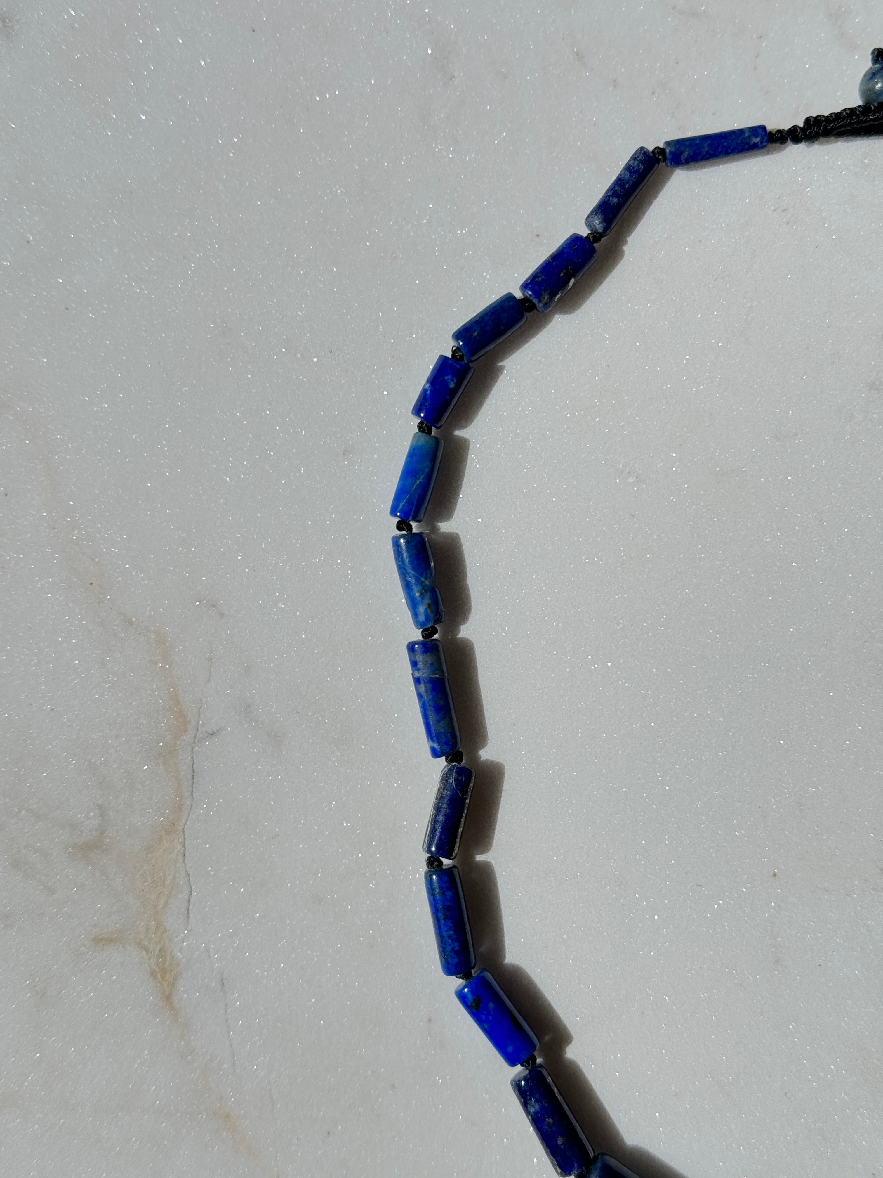Lapis Hand Strung Choker | Necklaces