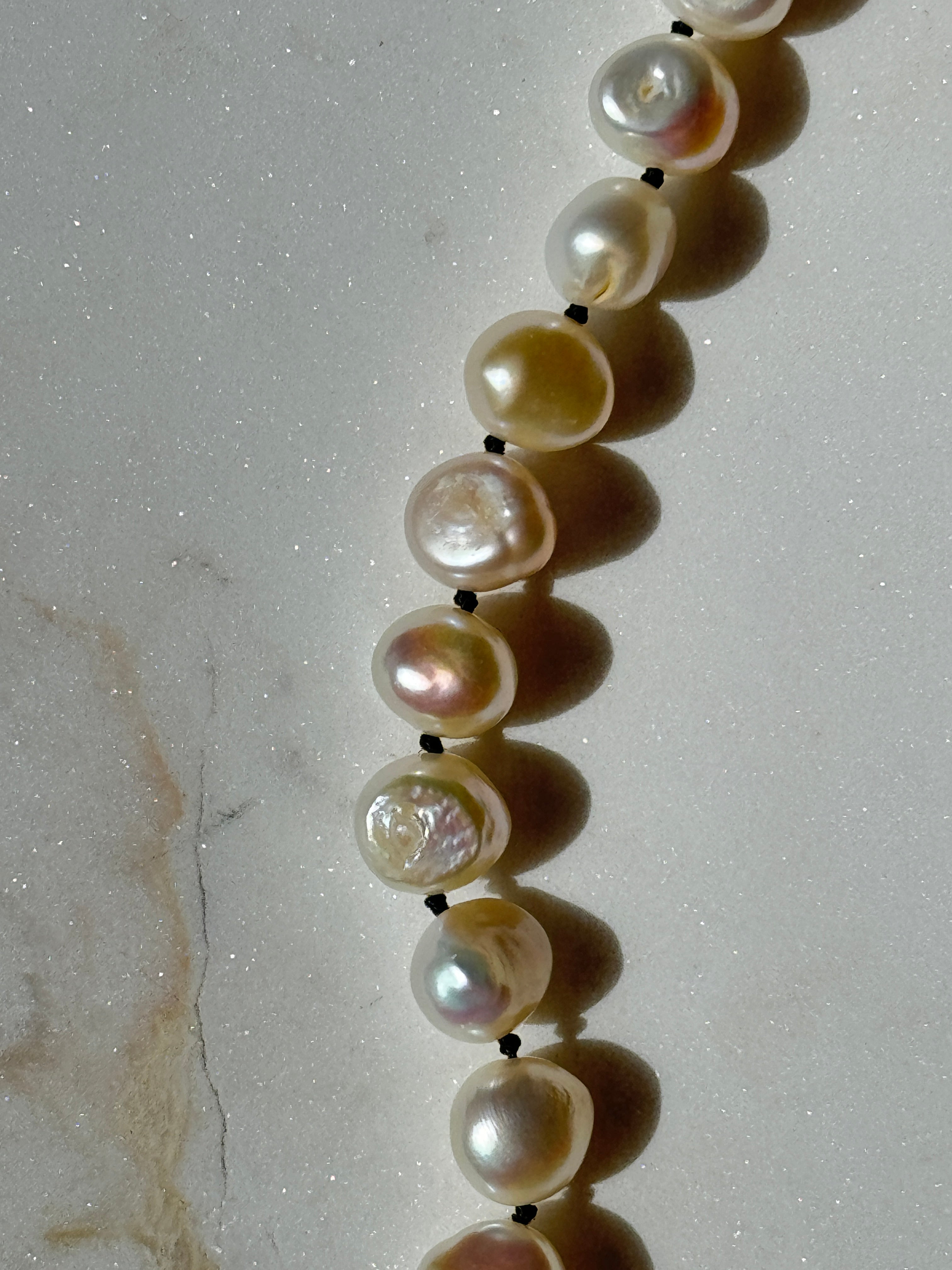 Not specified Necklaces Fresh Water Hand Knotted Pearl Choker