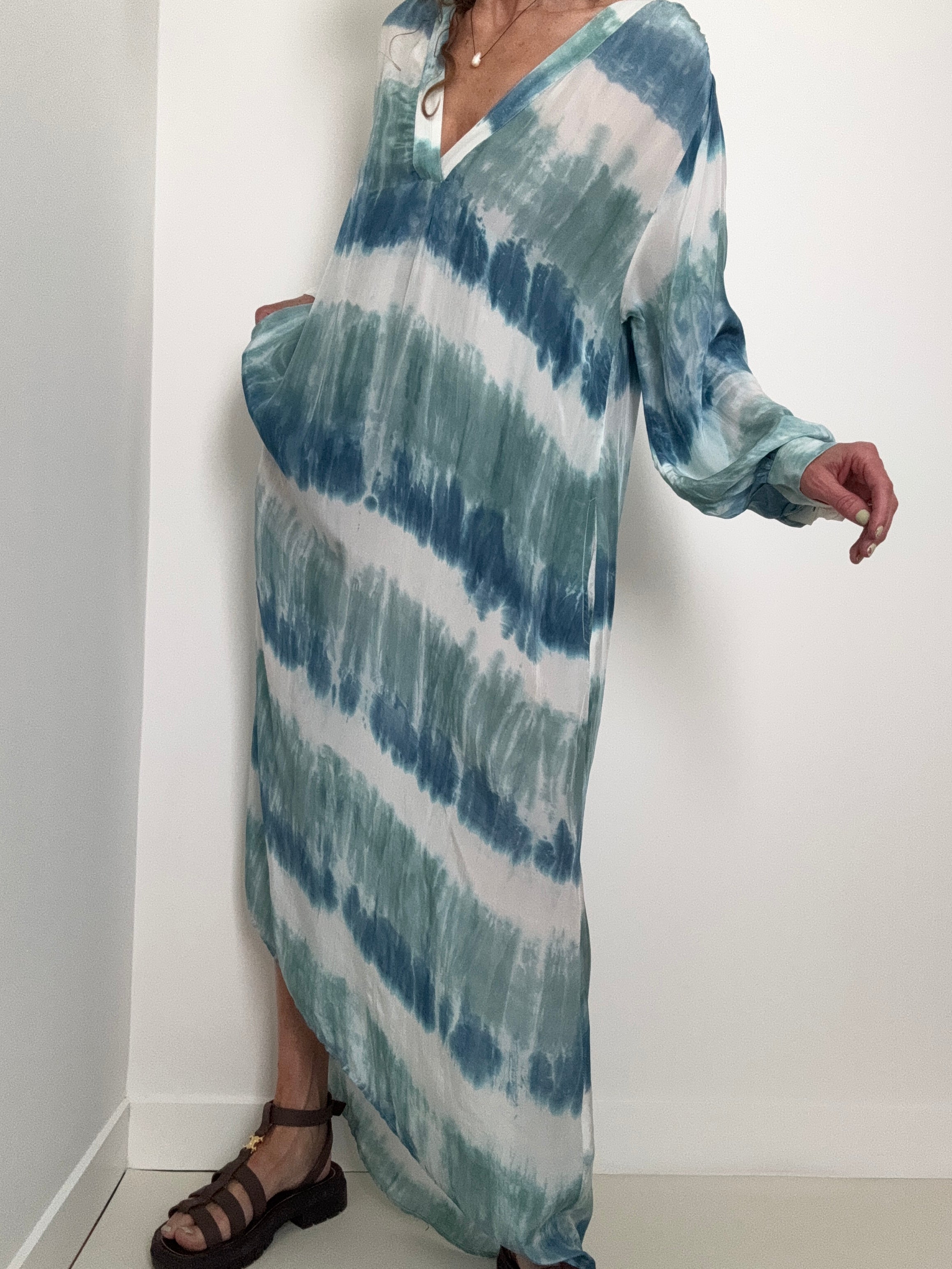 Nous Antwerp Dresses Erika Dress Ocean Blues