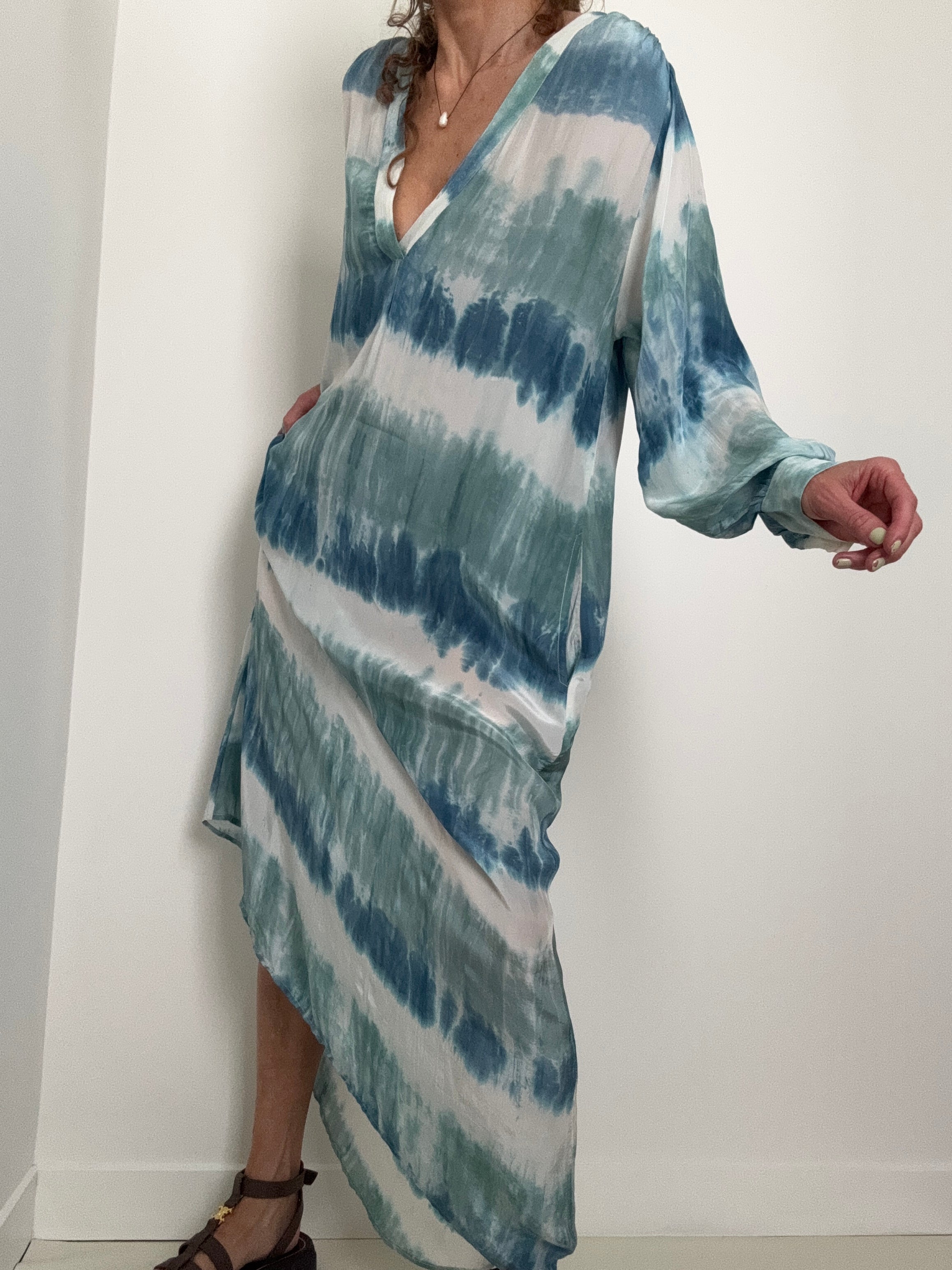 Nous Antwerp Dresses Erika Dress Ocean Blues