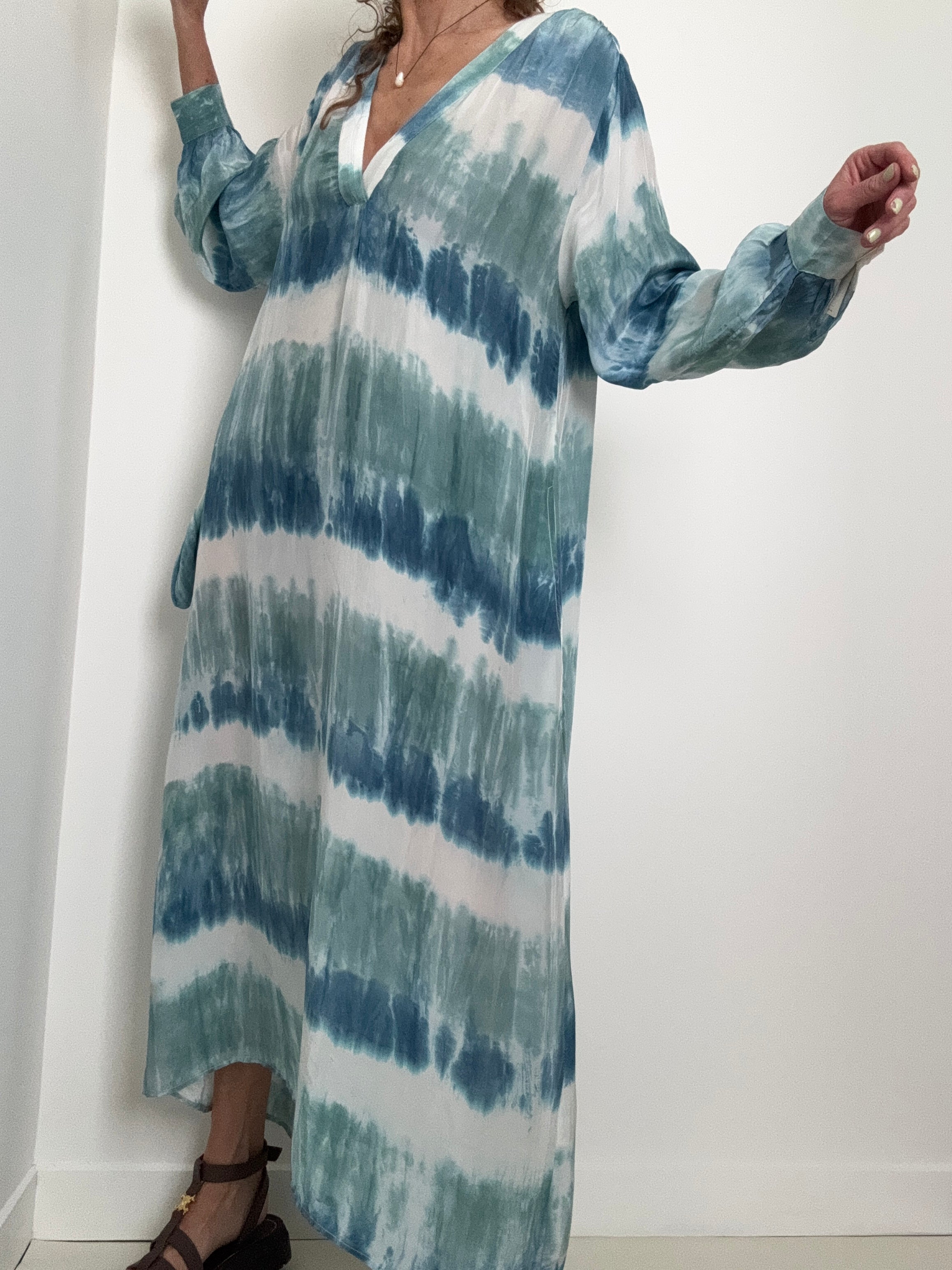 Nous Antwerp Dresses Erika Dress Ocean Blues