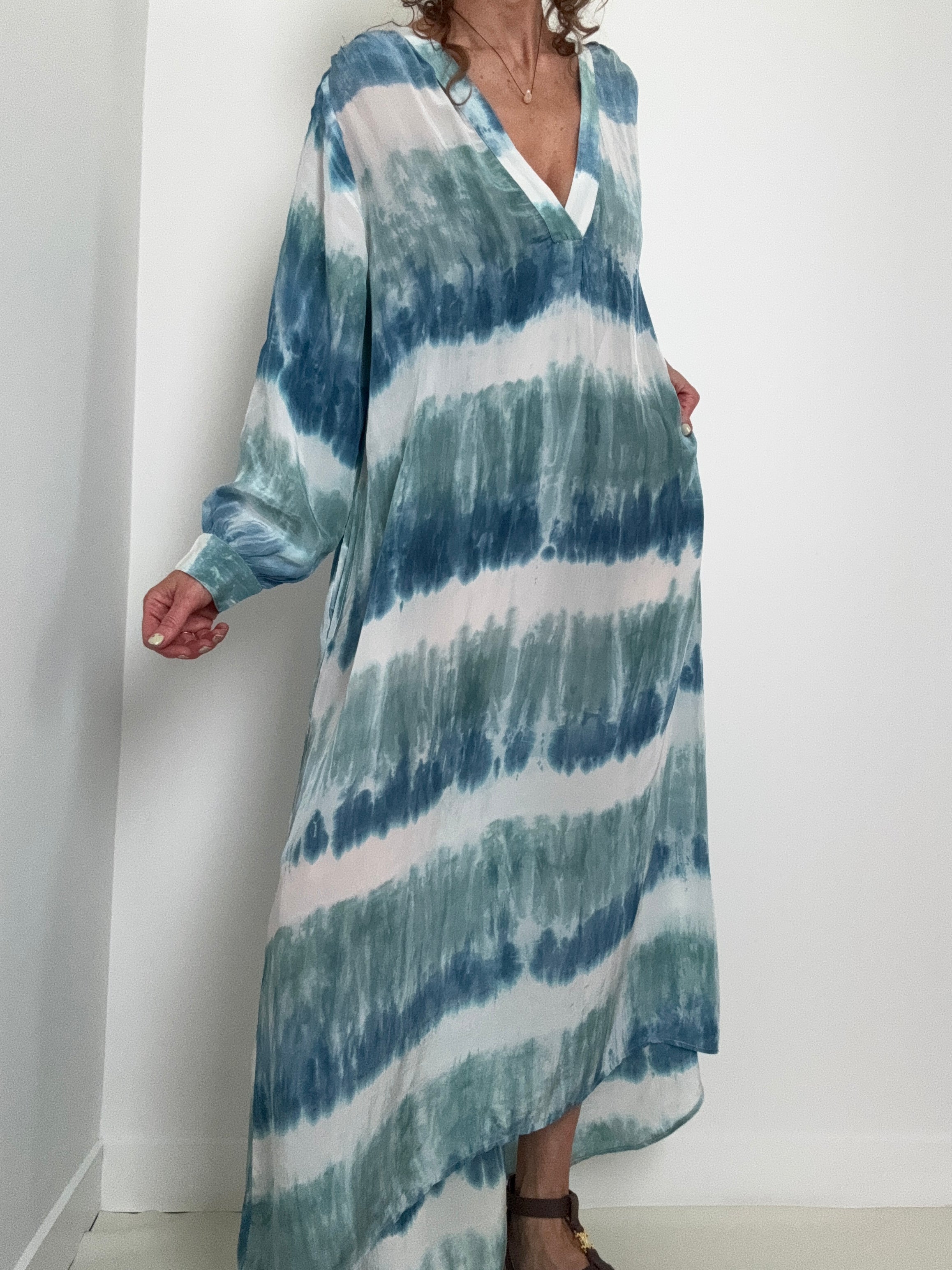 Nous Antwerp Dresses Erika Dress Ocean Blues