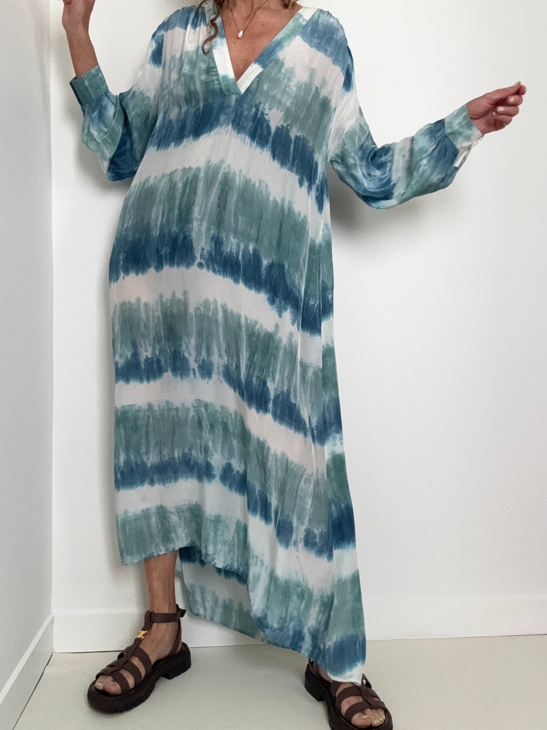 Nous Antwerp Dresses Erika Dress Ocean Blues
