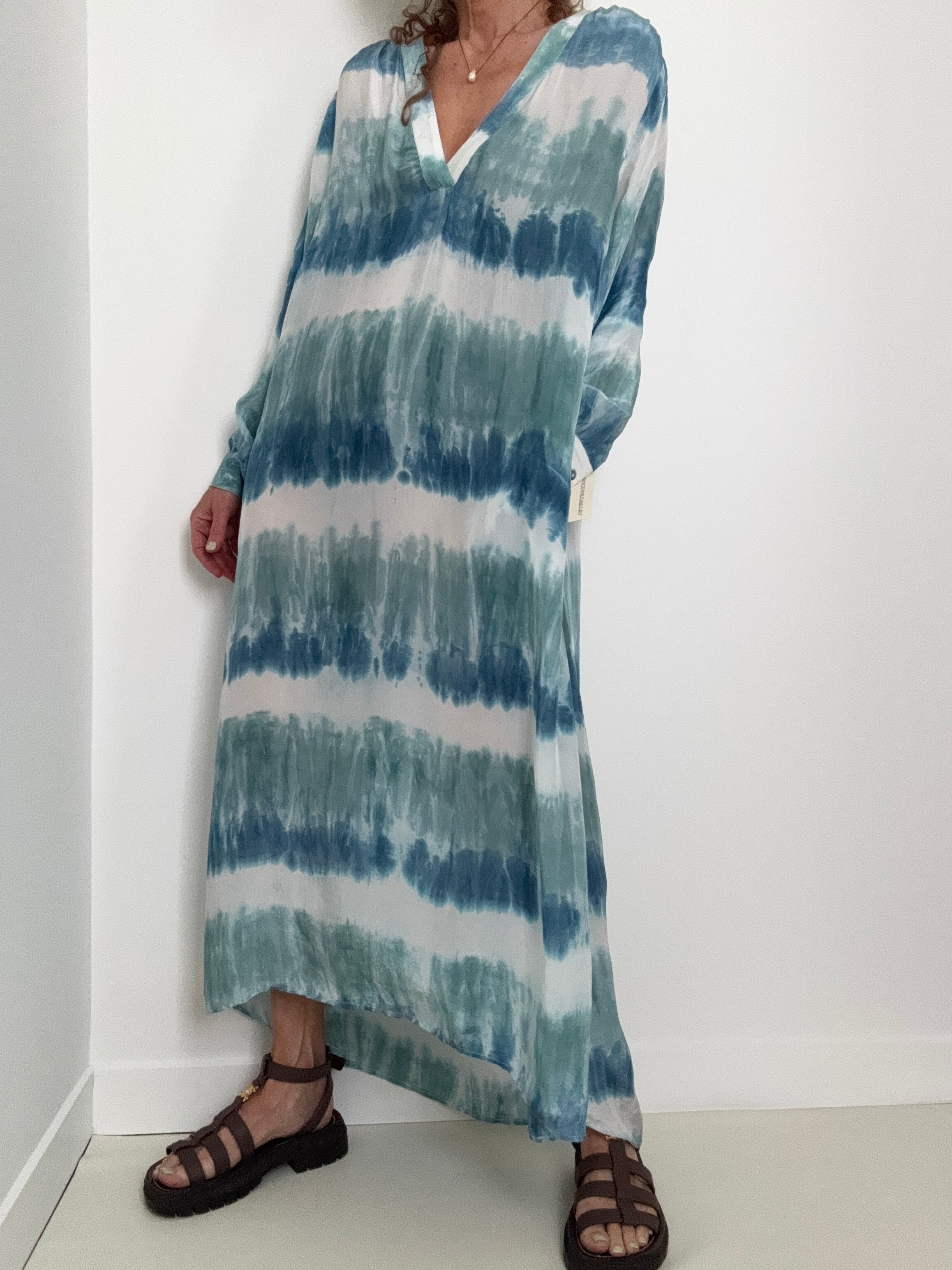 Nous Antwerp Dresses Erika Dress Ocean Blues