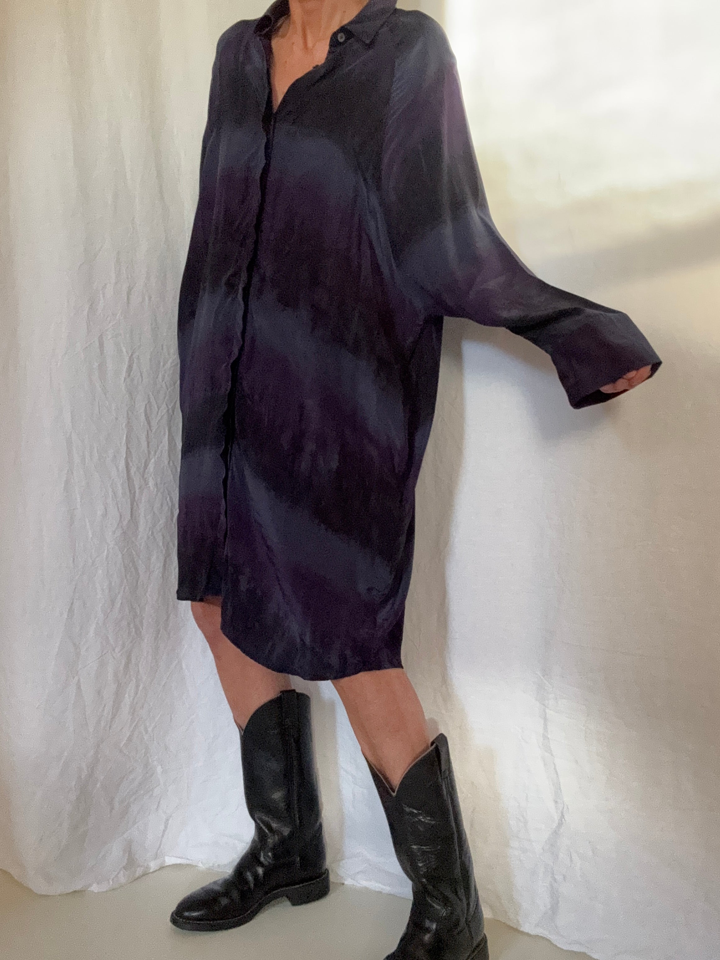 Nous Antwerp Dresses Eva Dress Deep Purple