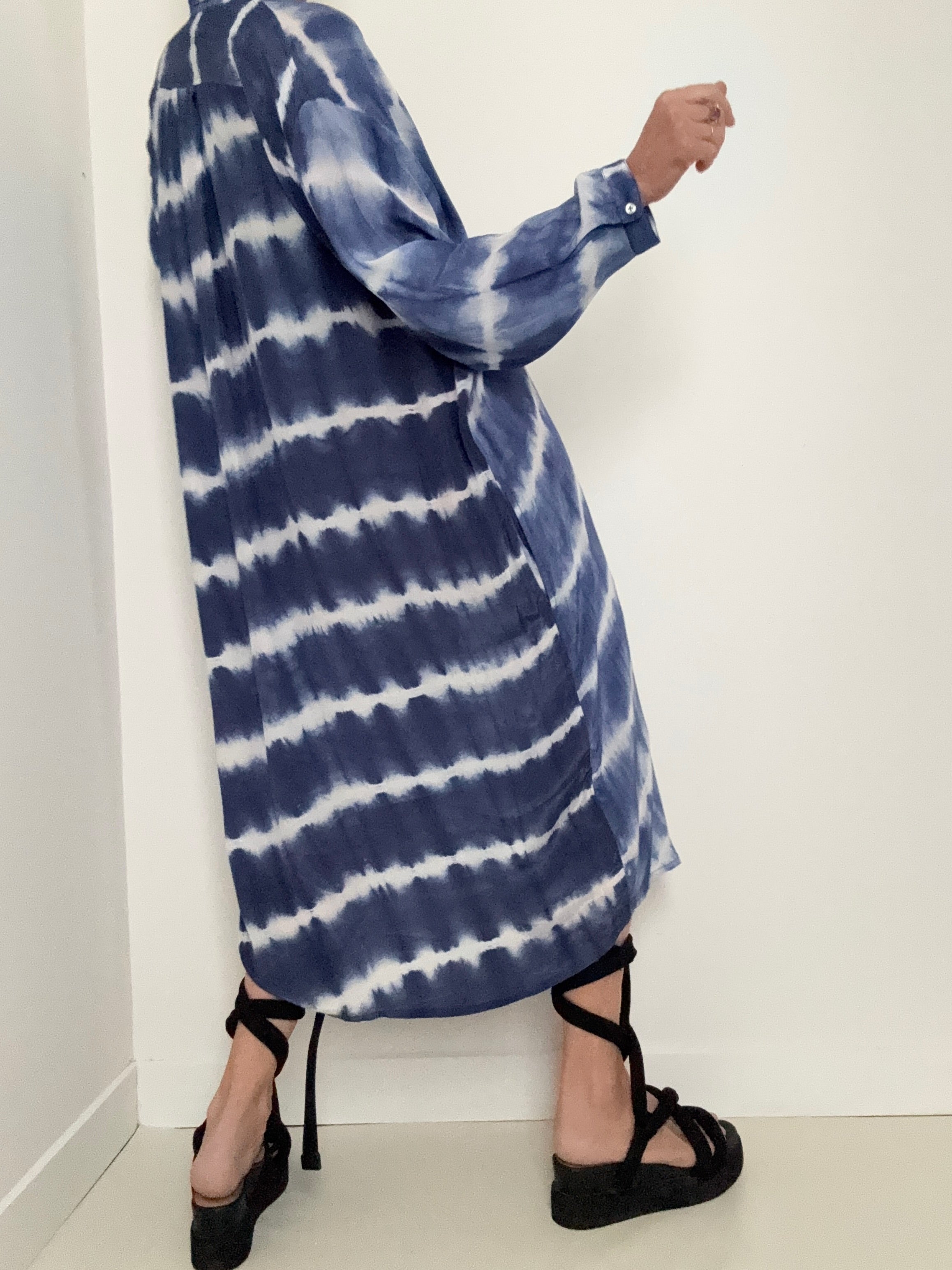 Nous Antwerp Dresses Florence Shirtdress Sky Blues