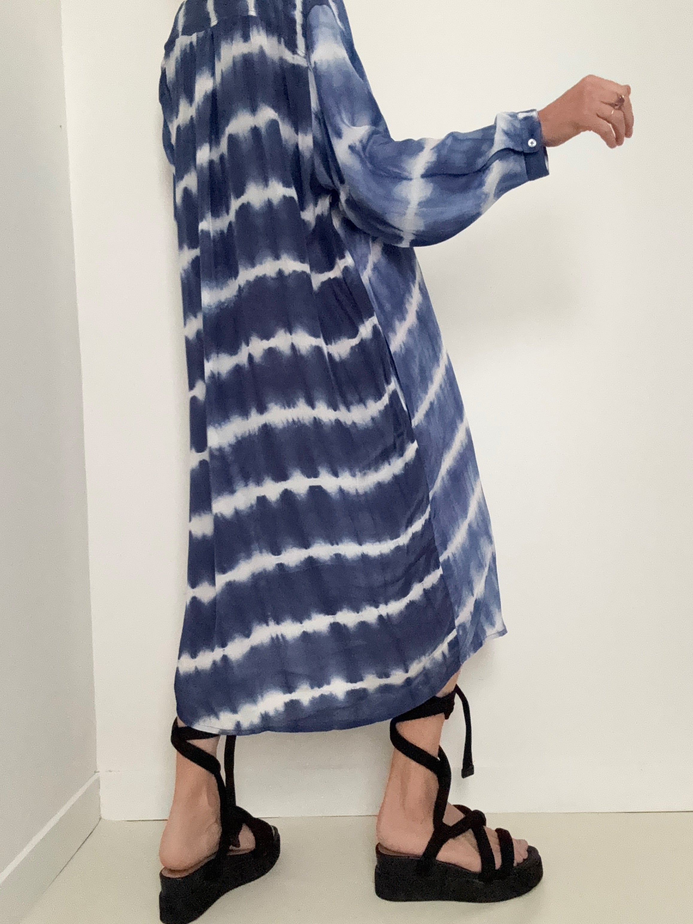 Nous Antwerp Dresses Florence Shirtdress Sky Blues