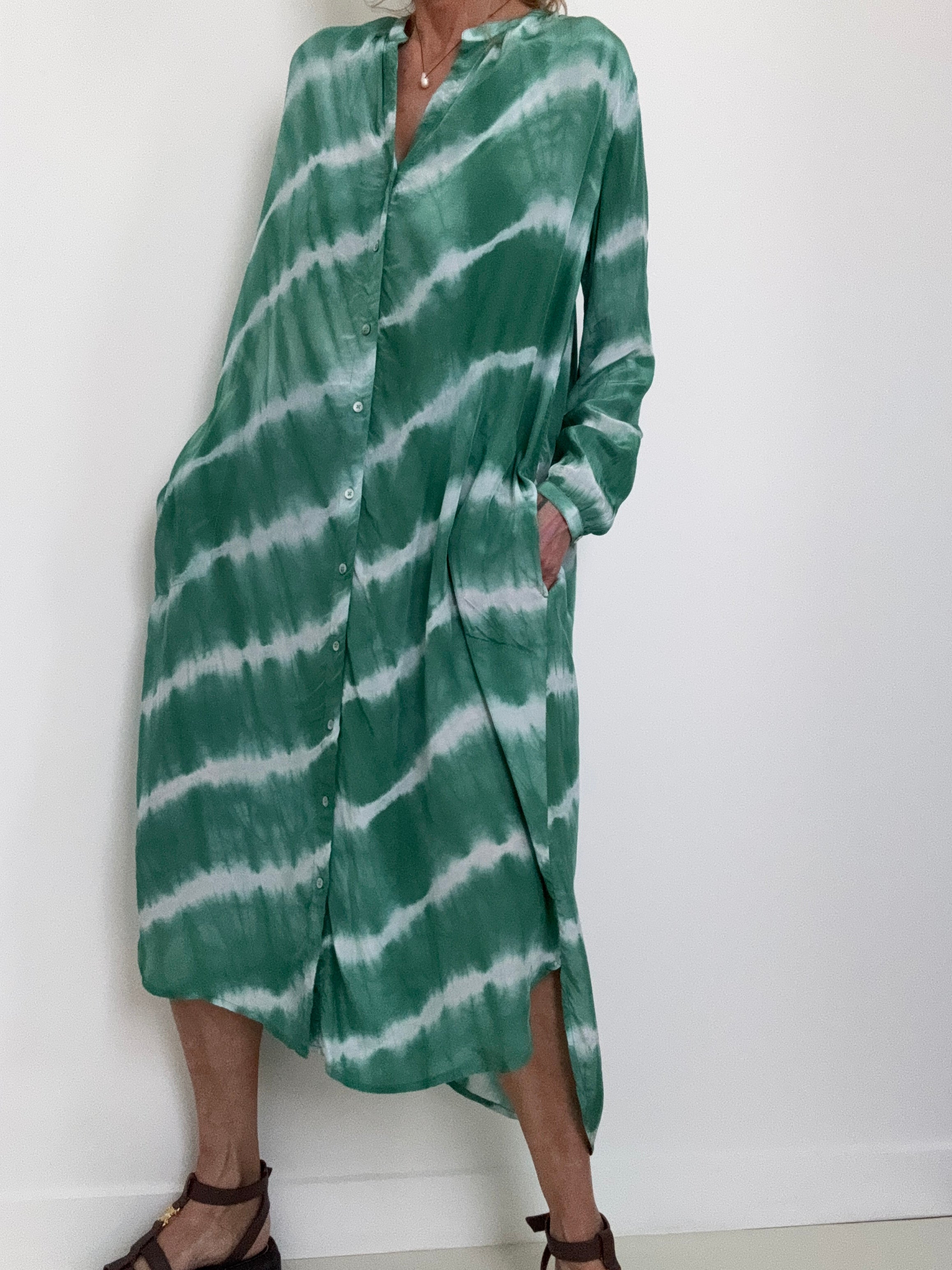 Nous Antwerp Dresses Nous Antwerp Paris Dress Green