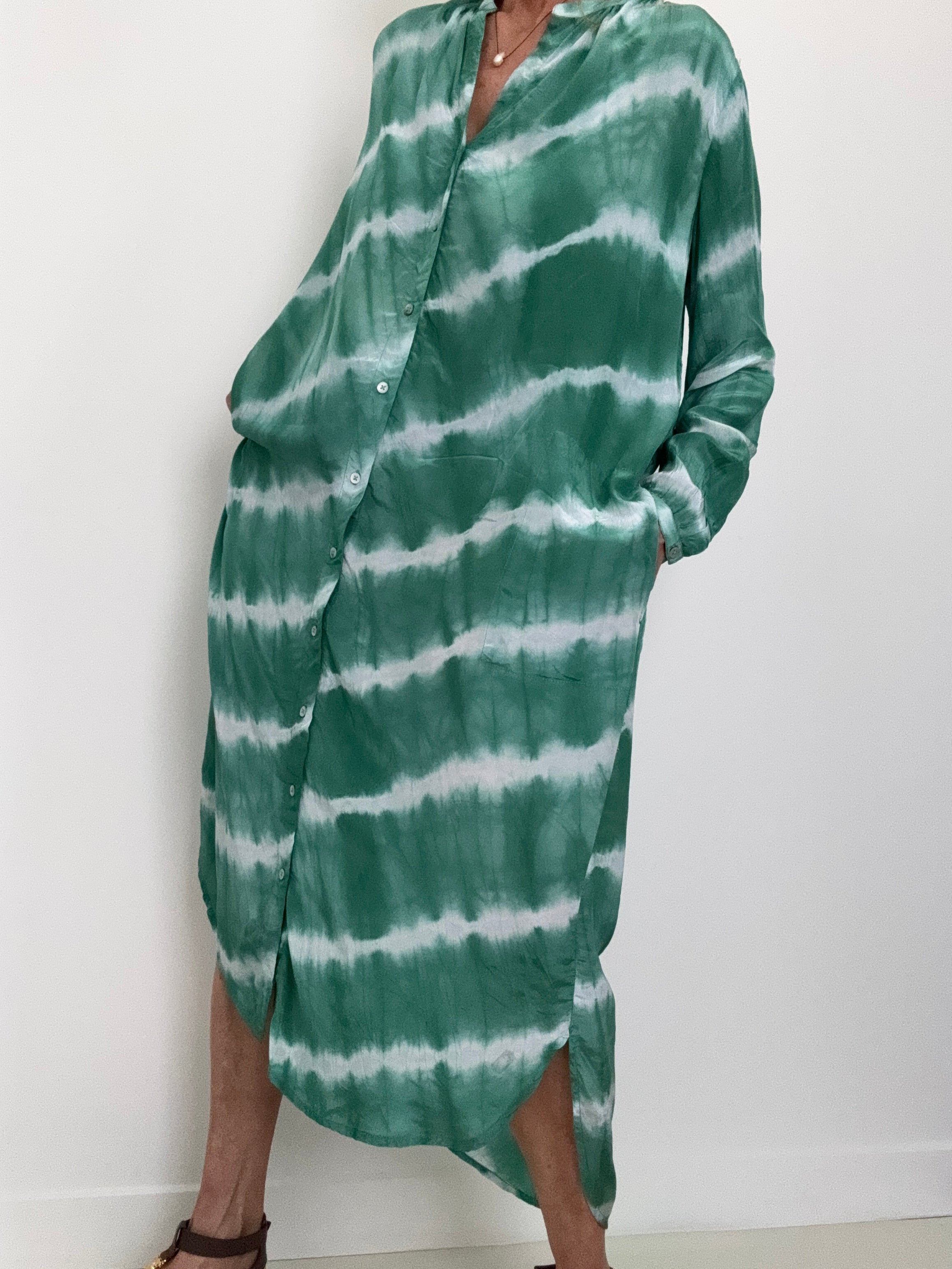 Nous Antwerp Dresses Nous Antwerp Paris Dress Green