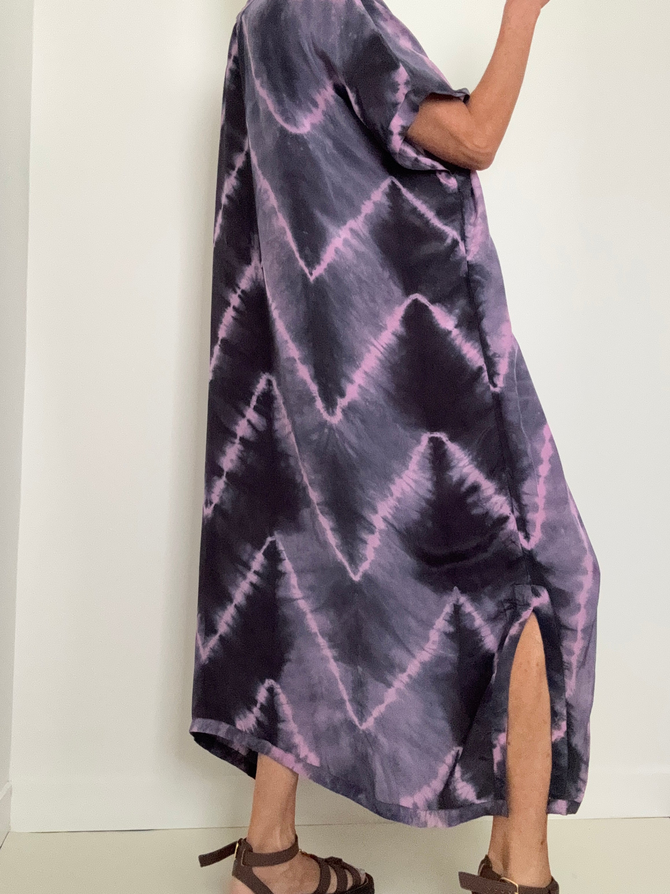 Nous Antwerp Dresses Nous Antwerp Sam Kaftan Dress Purple