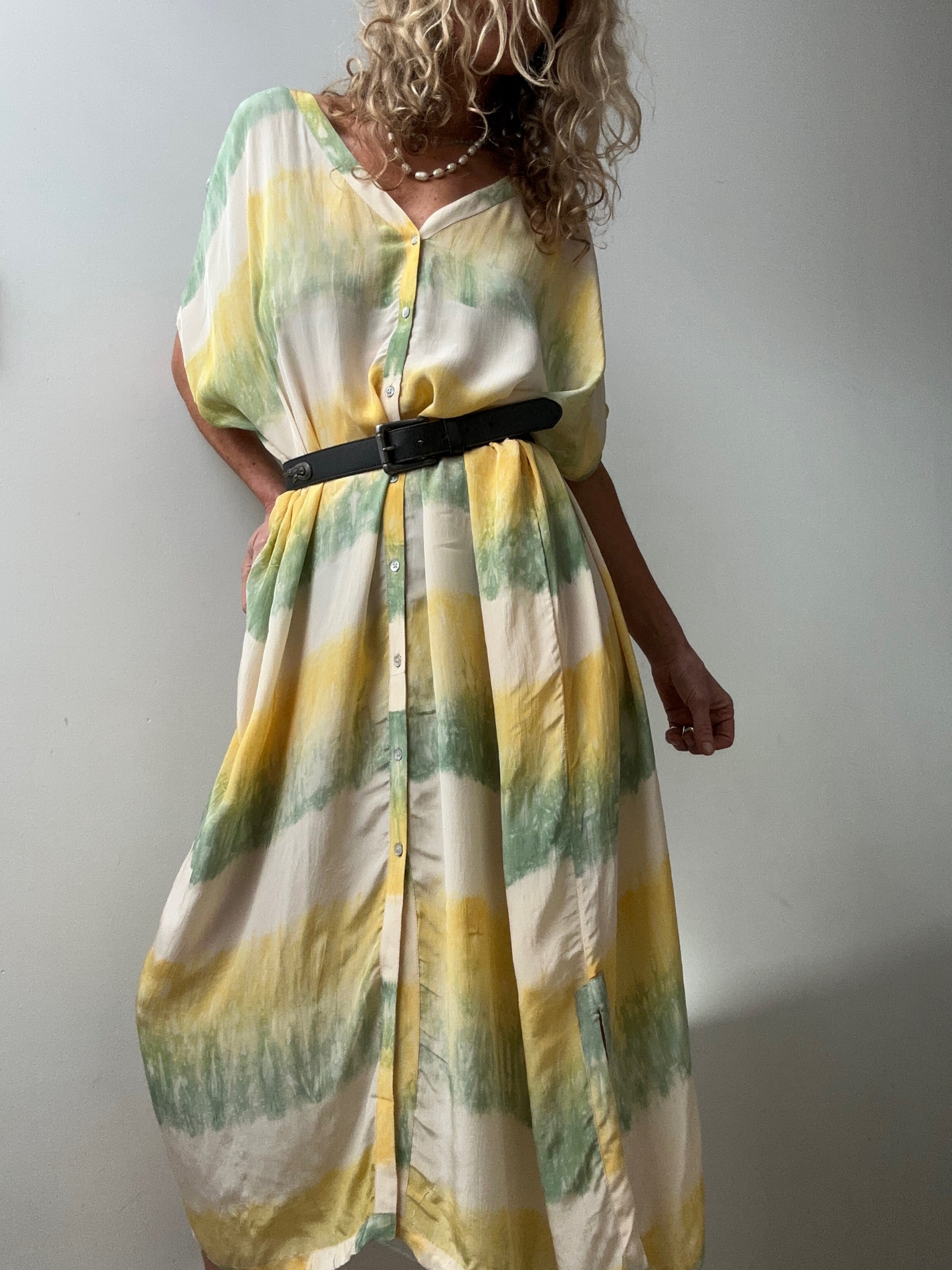 Nous Antwerp Dresses Nous Antwerp Sam Kaftan Dress Sorbet