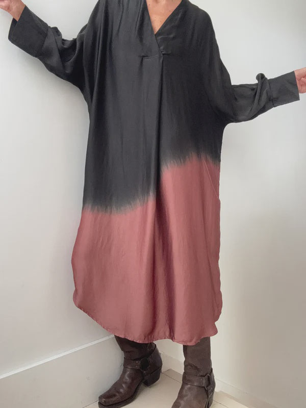 Nous Antwerp Dresses Ombre Erika Dress Pecan