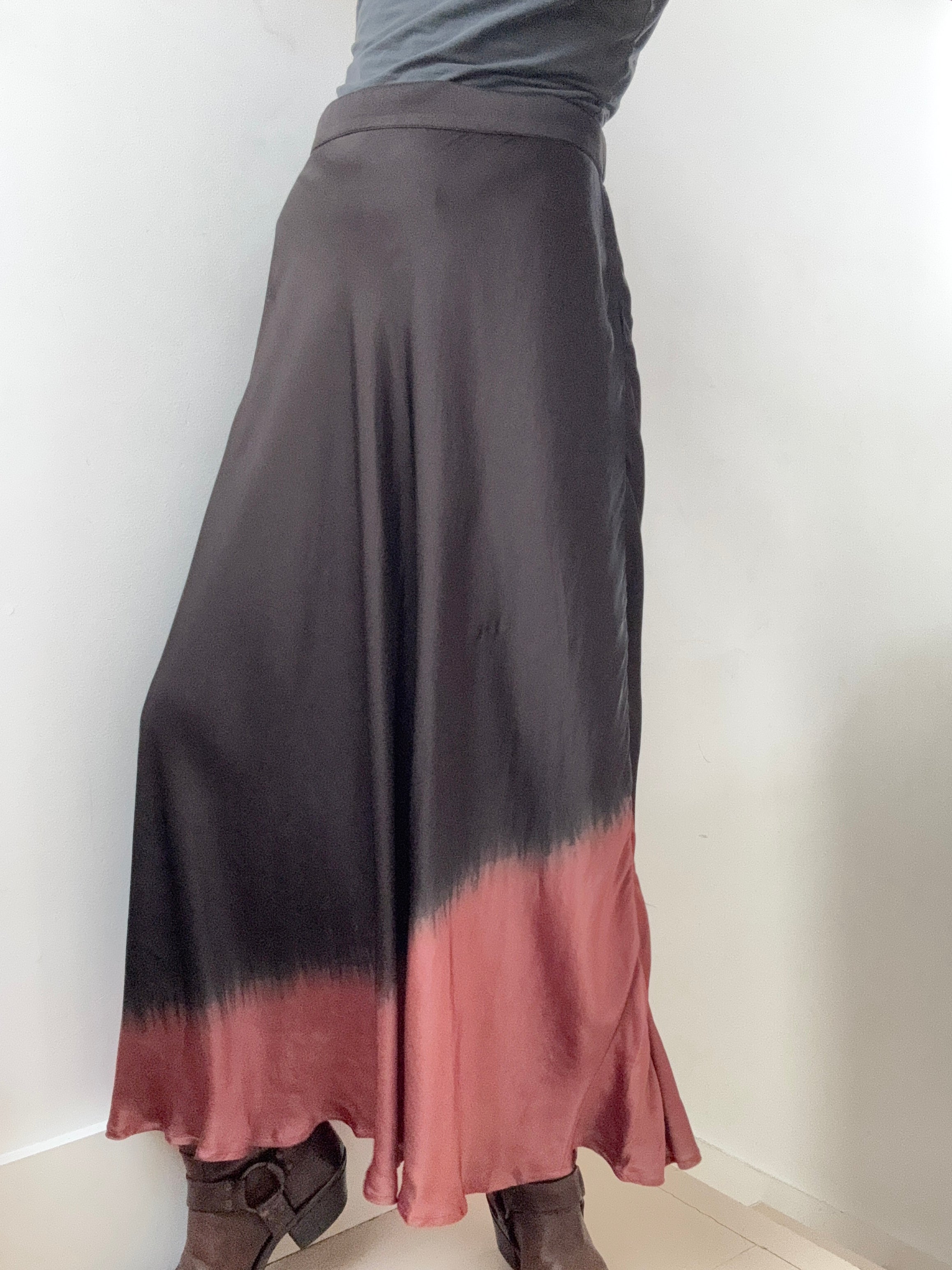 Nous Antwerp Skirts Large Silk Ombre Skirt Pecan