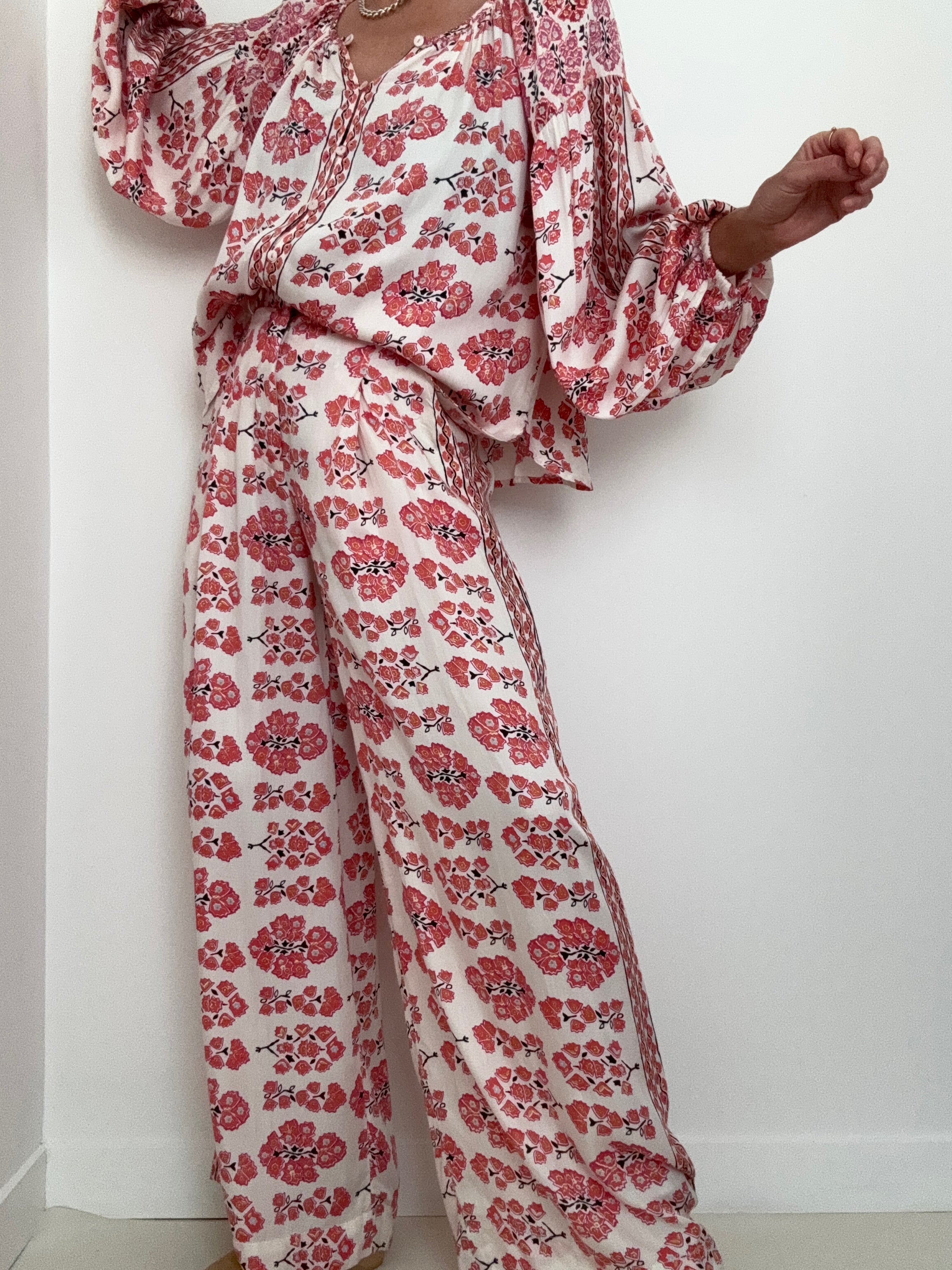 Sakura Floral Blouse | Tops