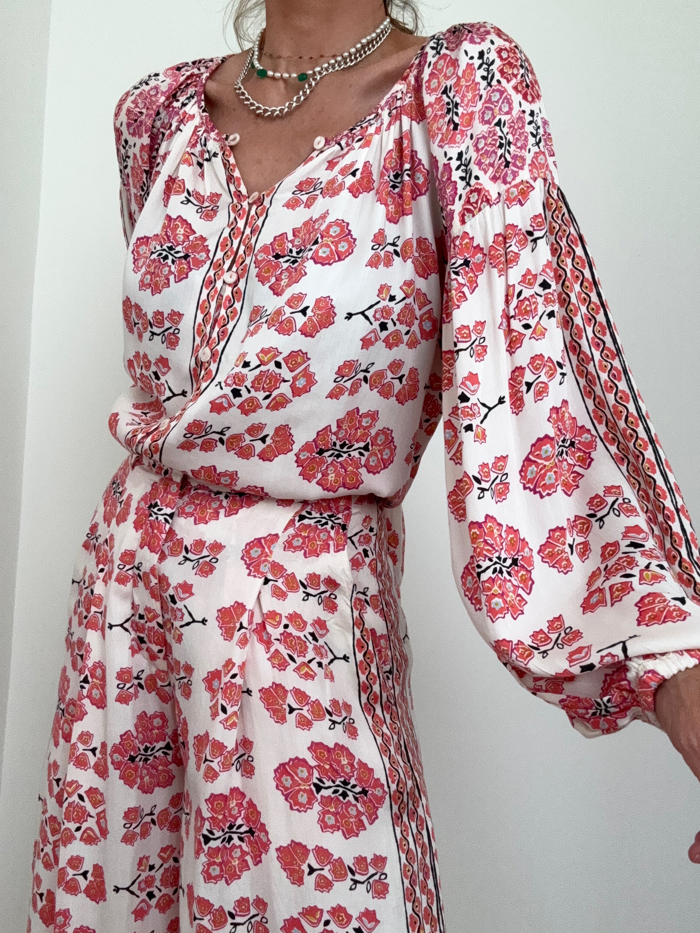 Sakura Floral Blouse | Tops