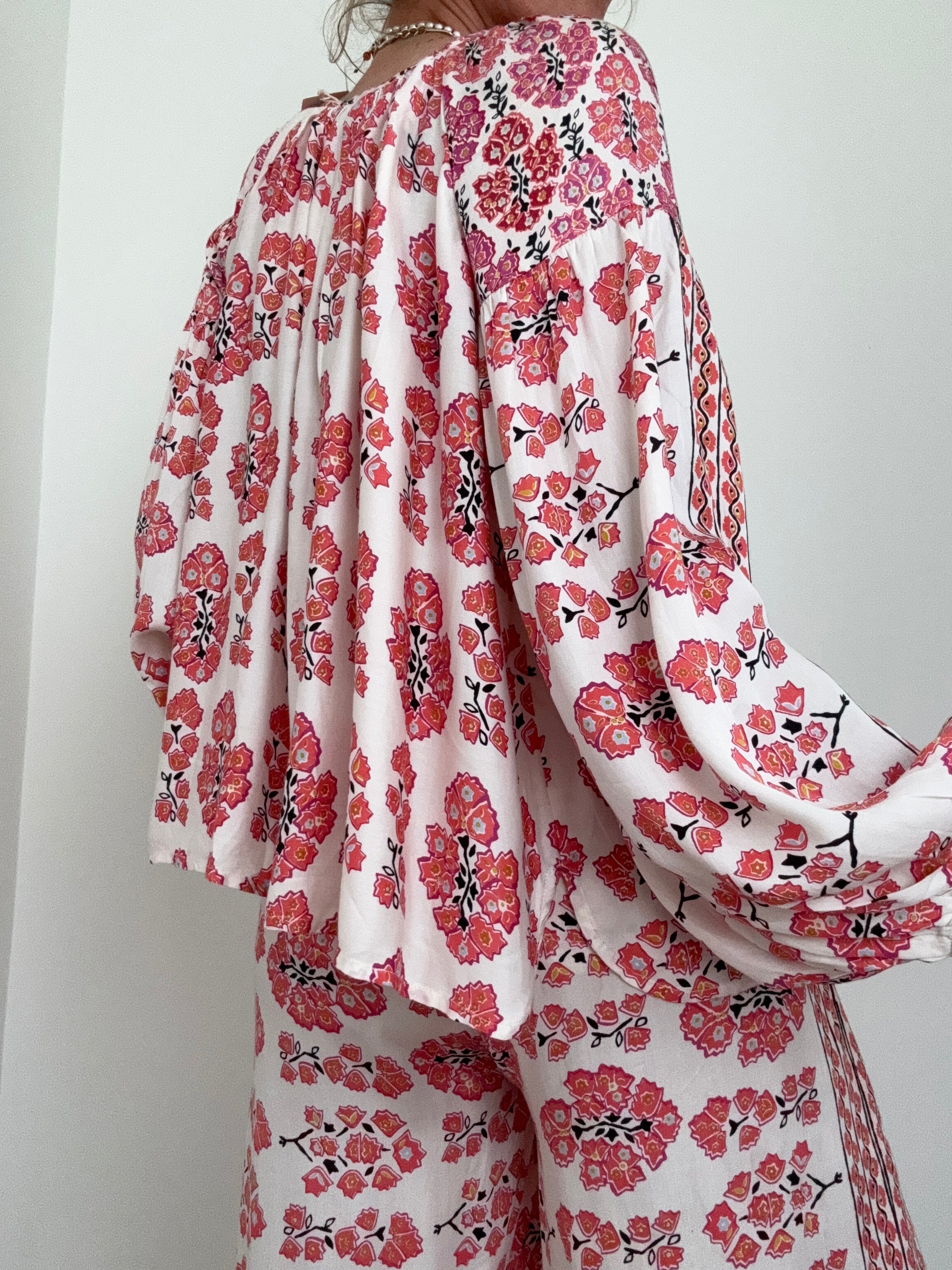 Sakura Floral Blouse | Tops