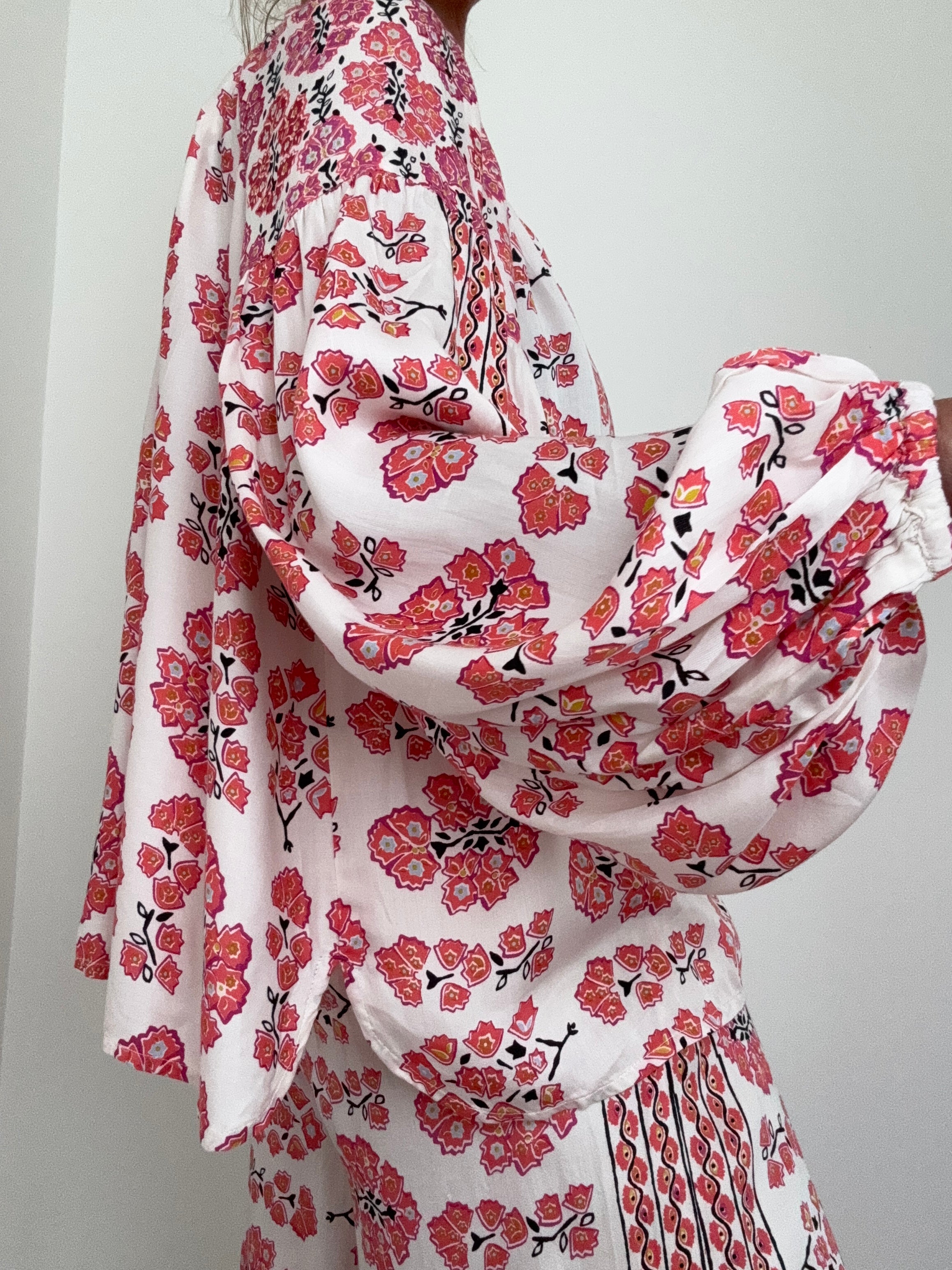 Sakura Floral Blouse | Tops