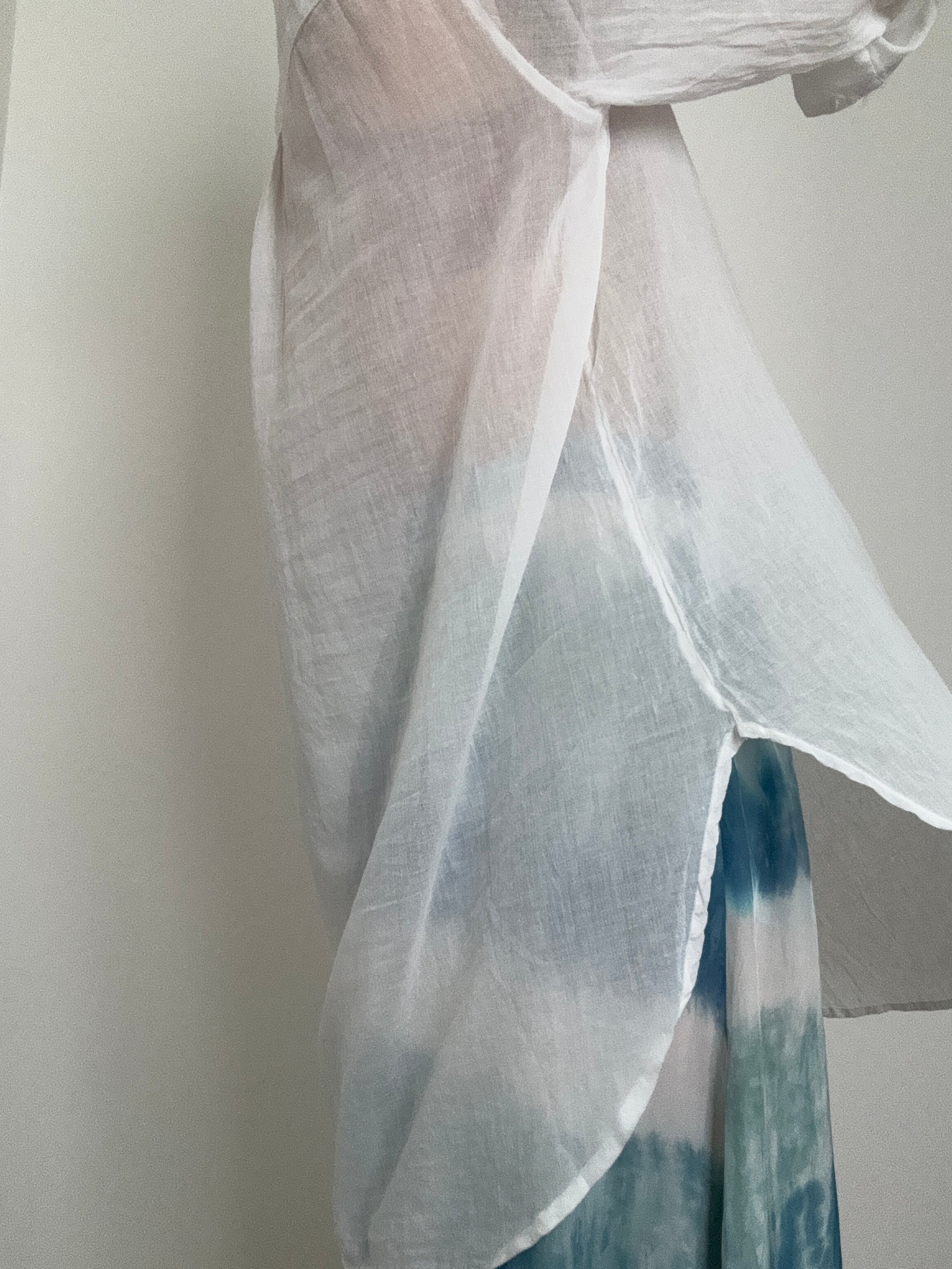 Cotton Voile Shirt White | Tops