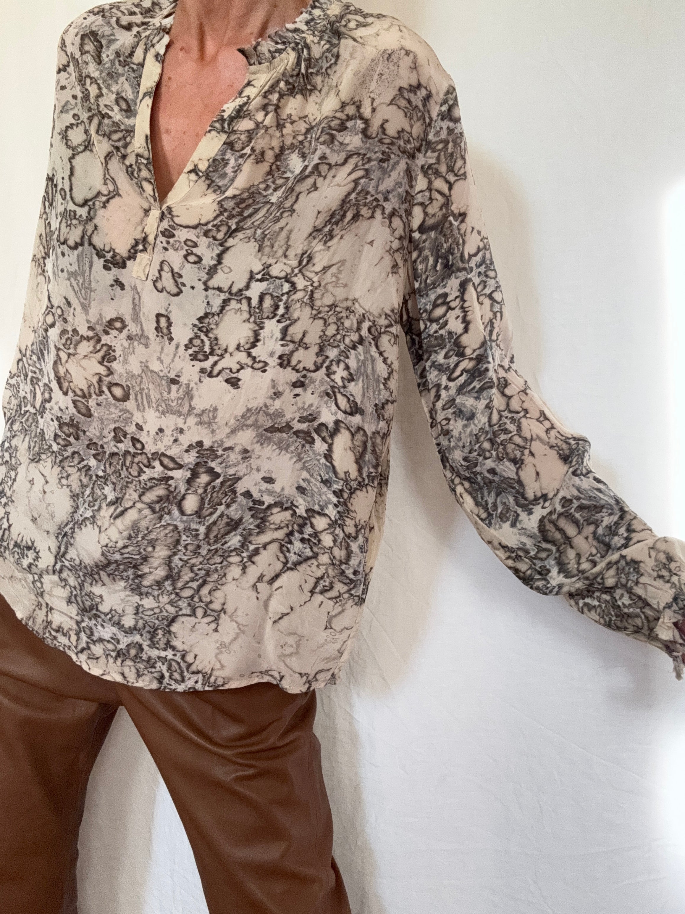 Project AJ 117 Blouses Glory Blouse Rocky Marble