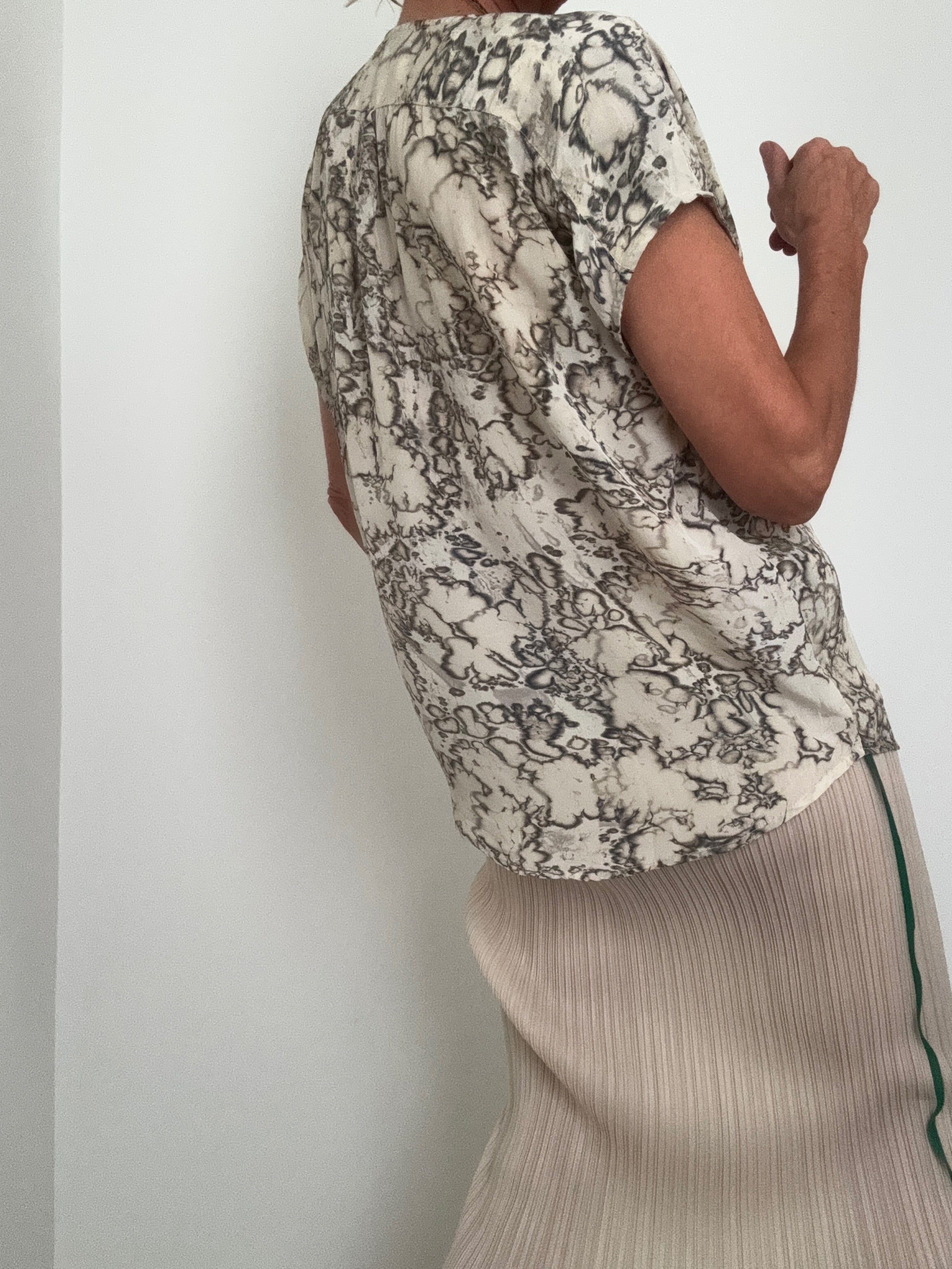 Lulu Blouse Rocky Marble | Blouses