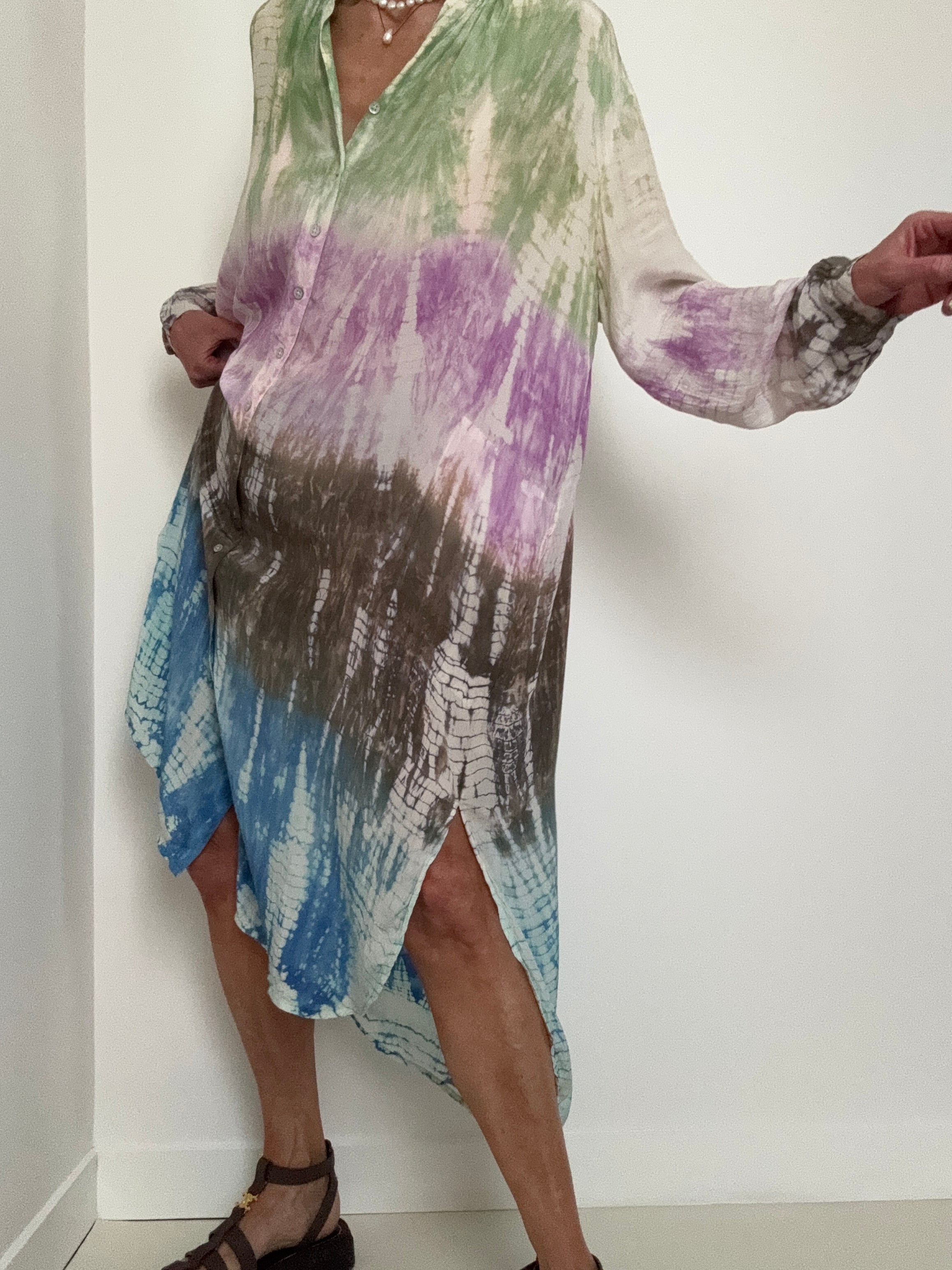Paris Dress Multi Lavender | Dresses