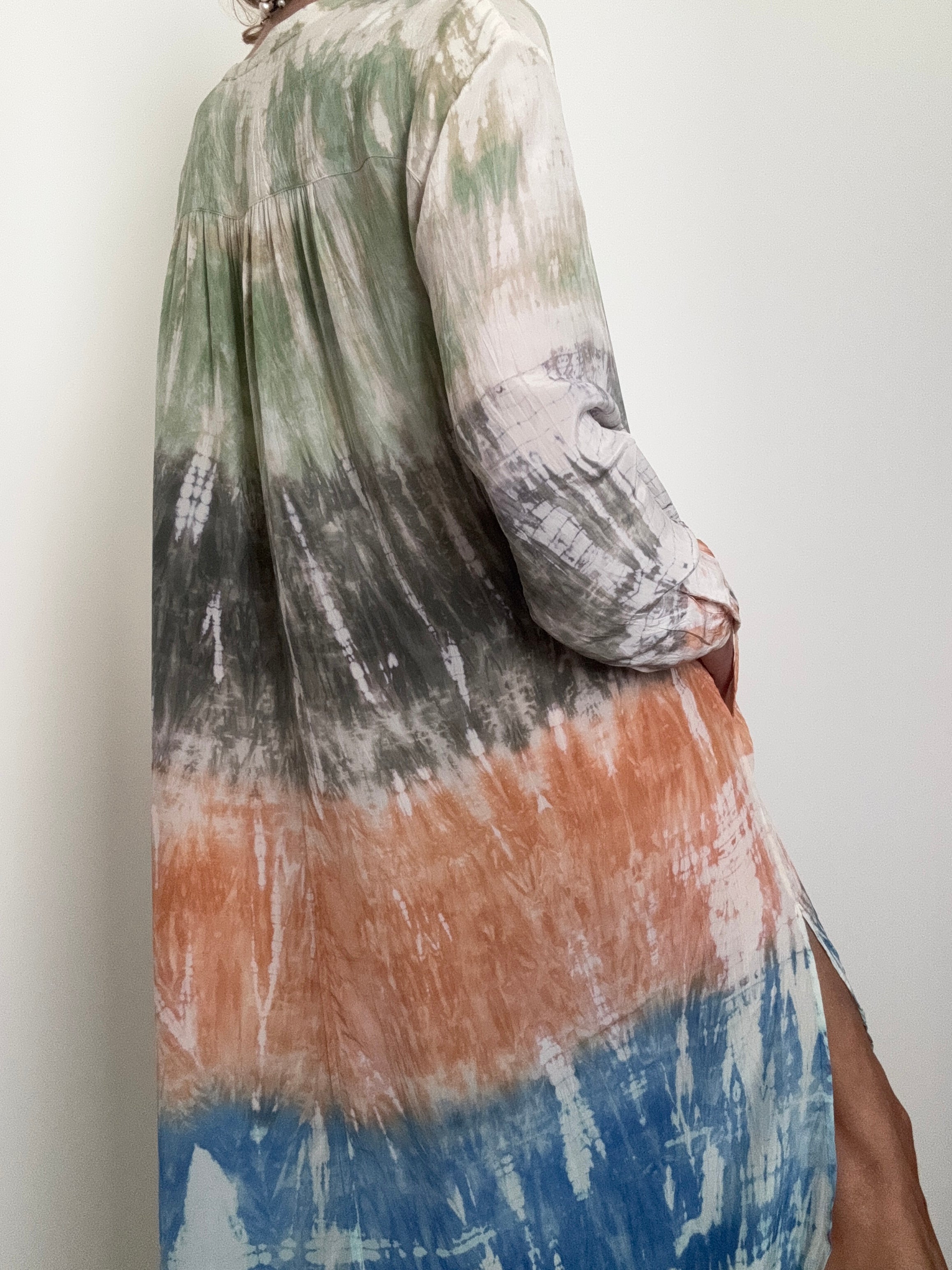 Paris Dress Multi Terracotta | Dresses
