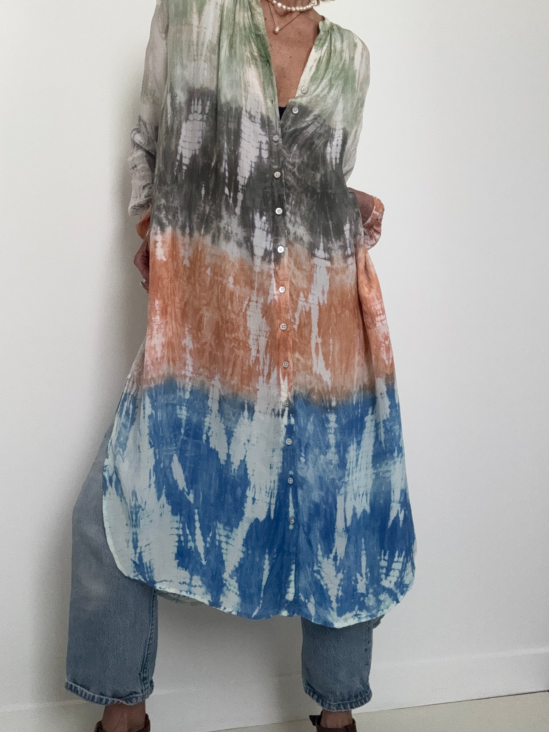 Paris Dress Multi Terracotta | Dresses