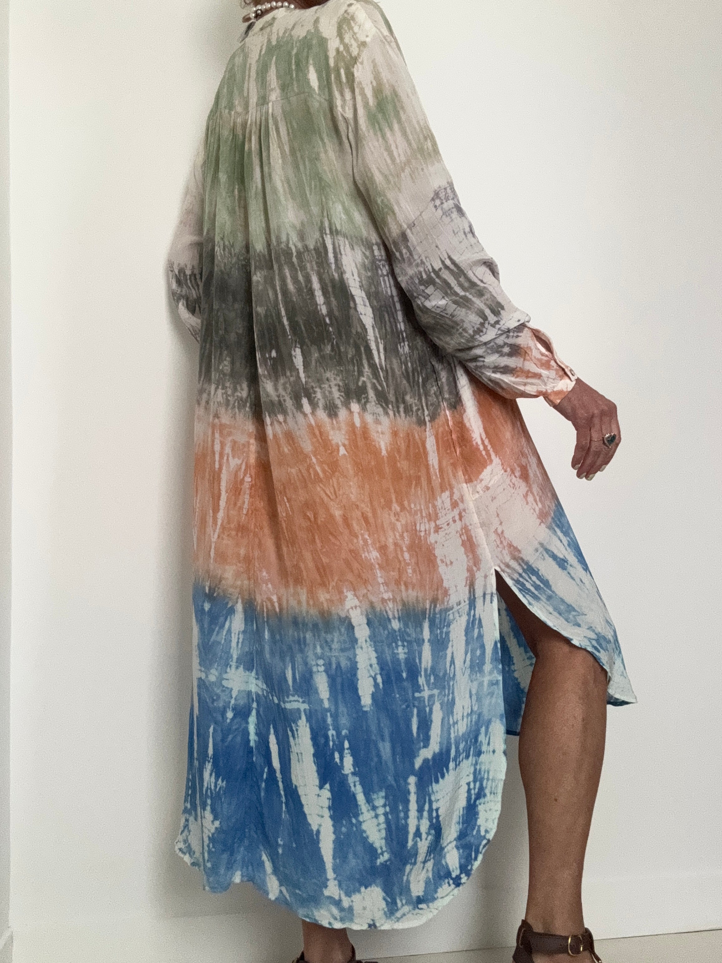 Paris Dress Multi Terracotta | Dresses