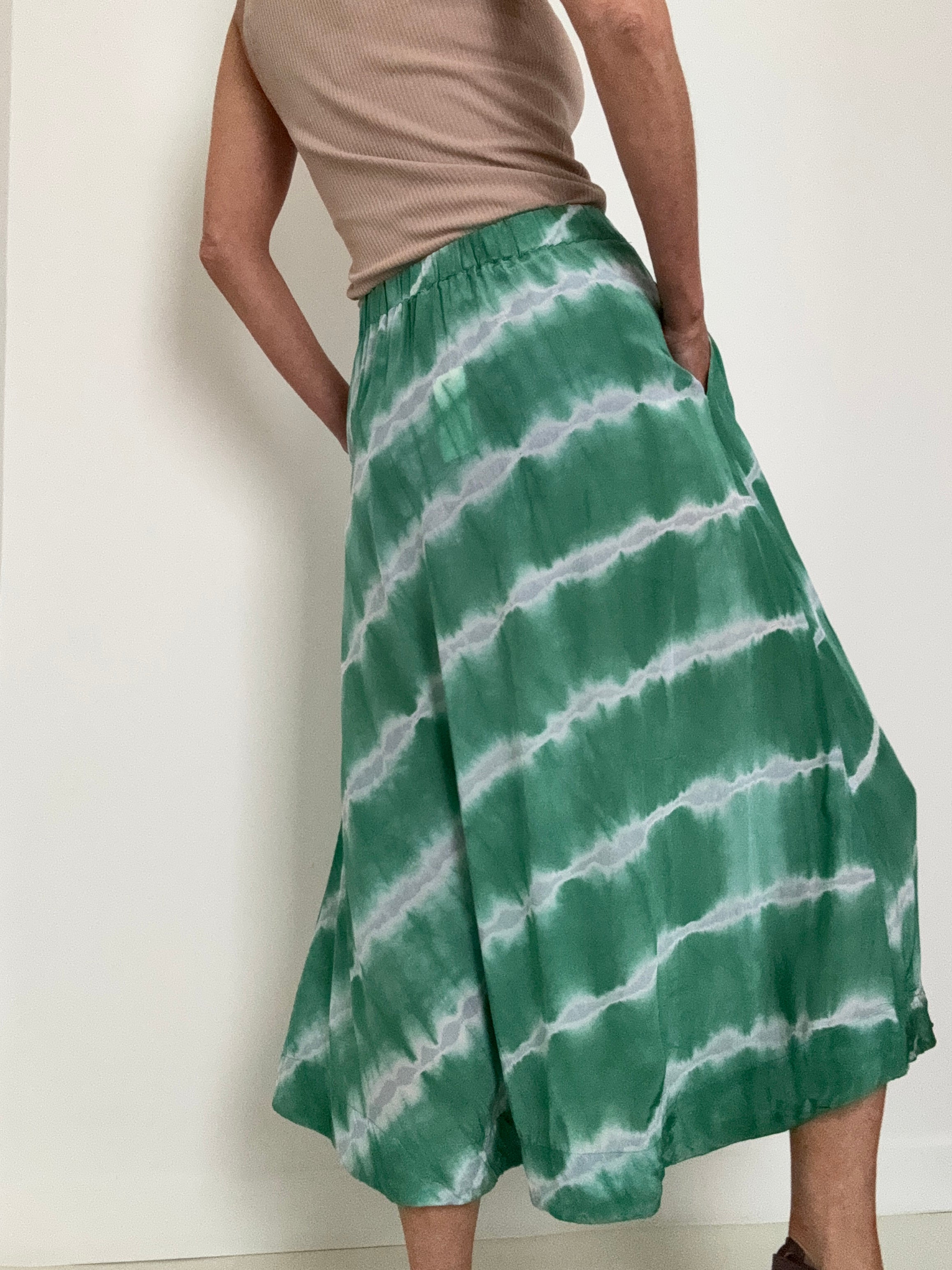 Franny Skirt Green Tiedye | Skirts