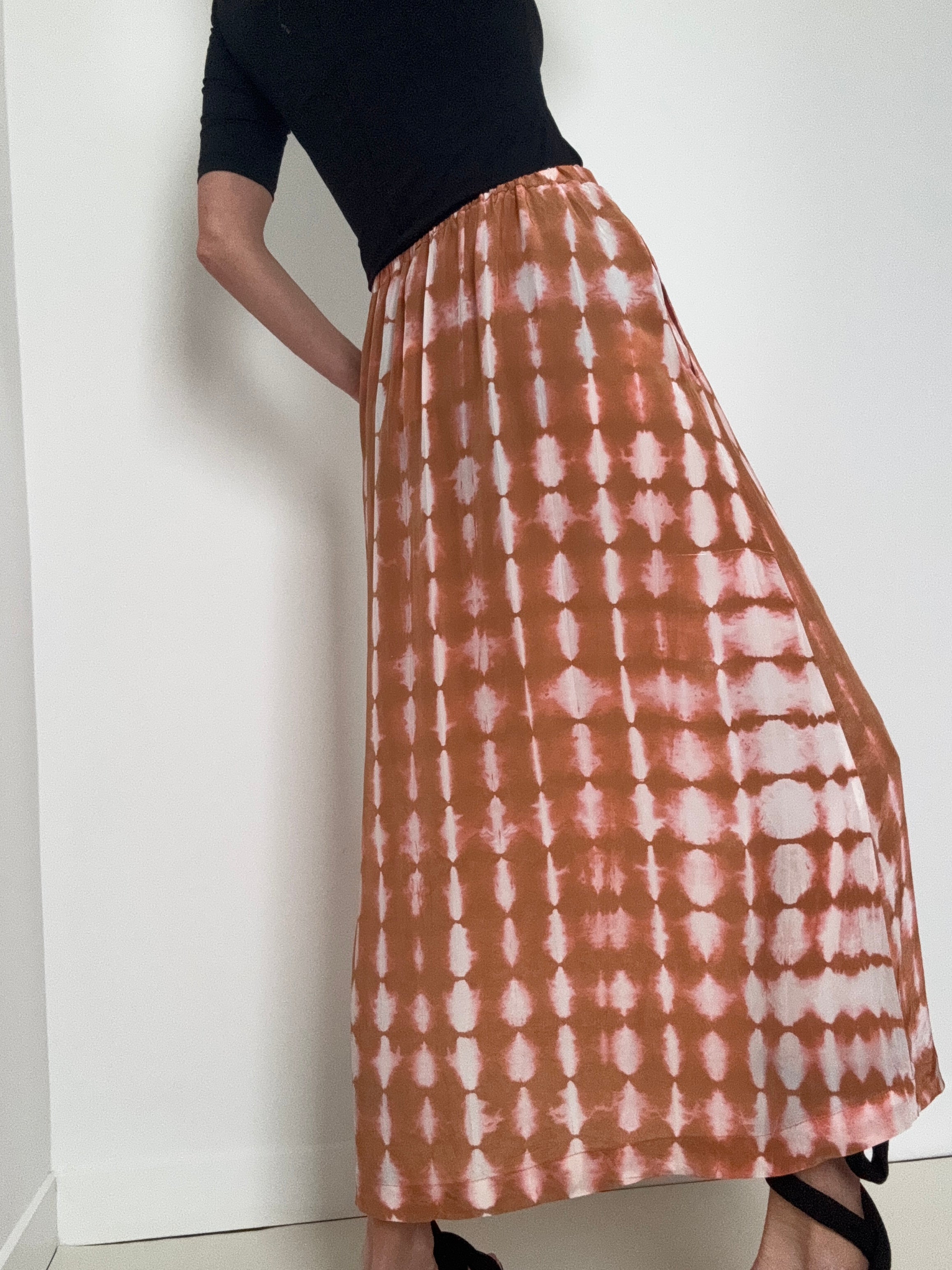 Silk Flora Skirt Camelia Pink | Skirts