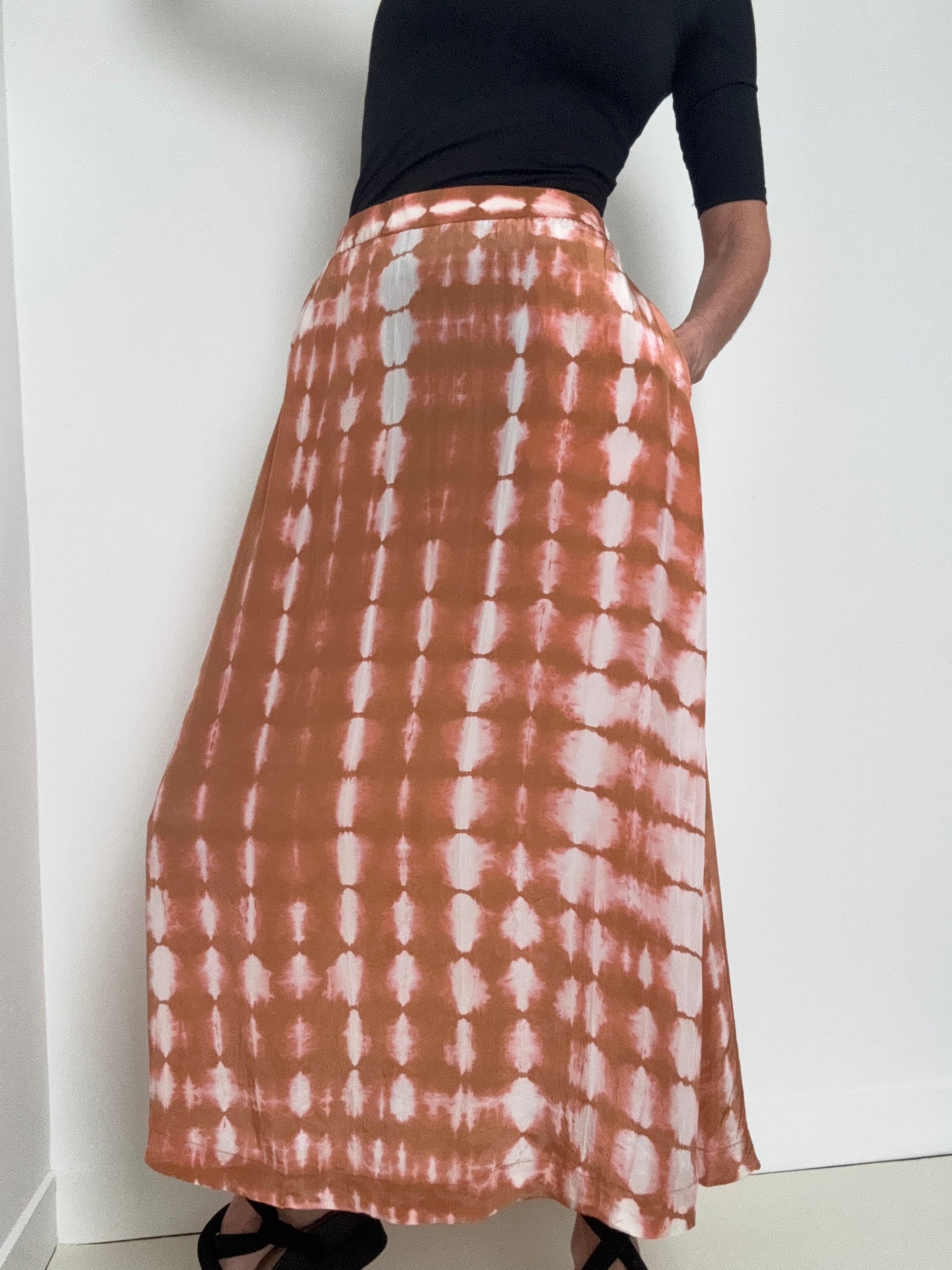 Silk Flora Skirt Camelia Pink | Skirts