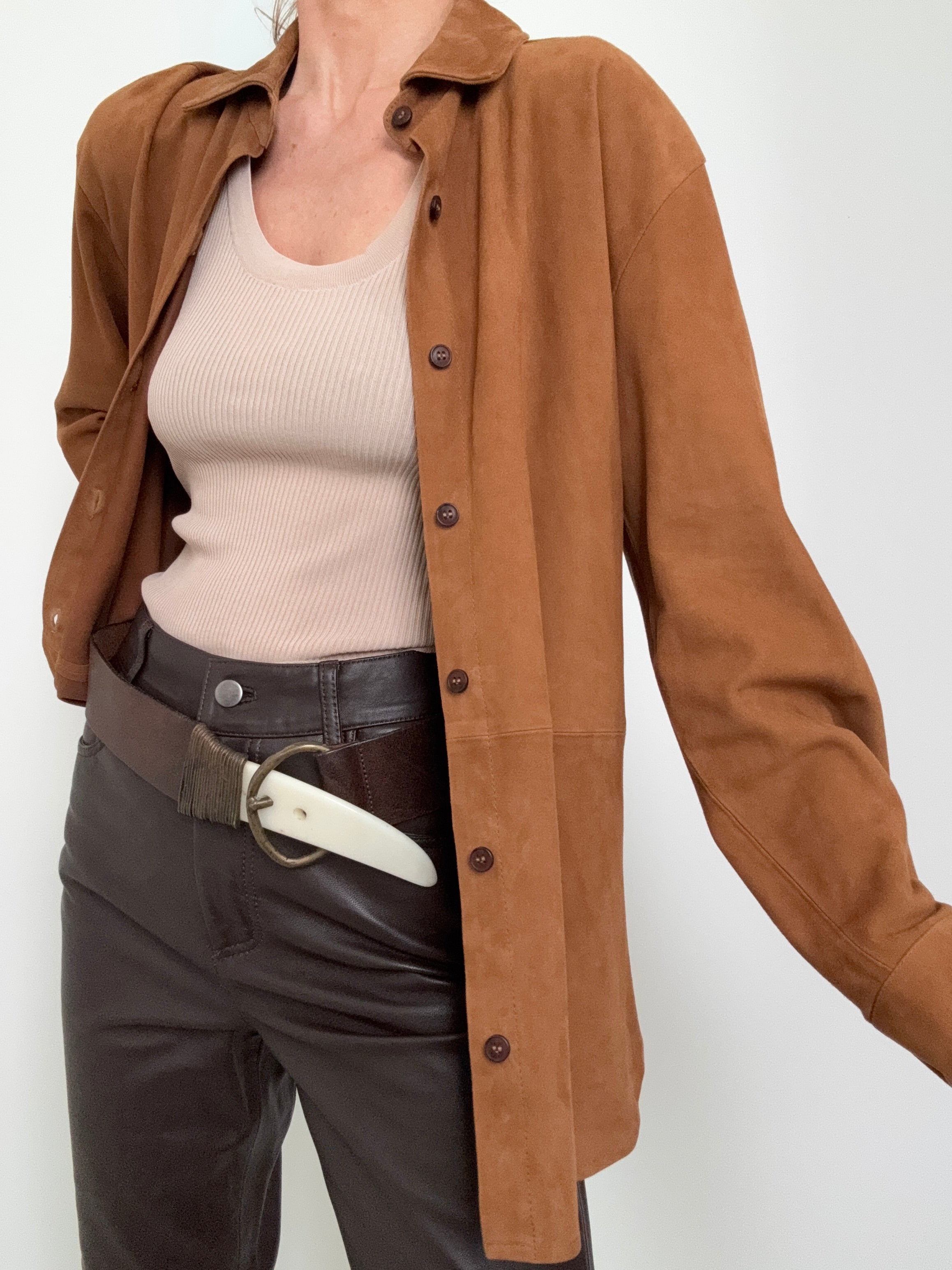 Suede Overshirt | Shirts