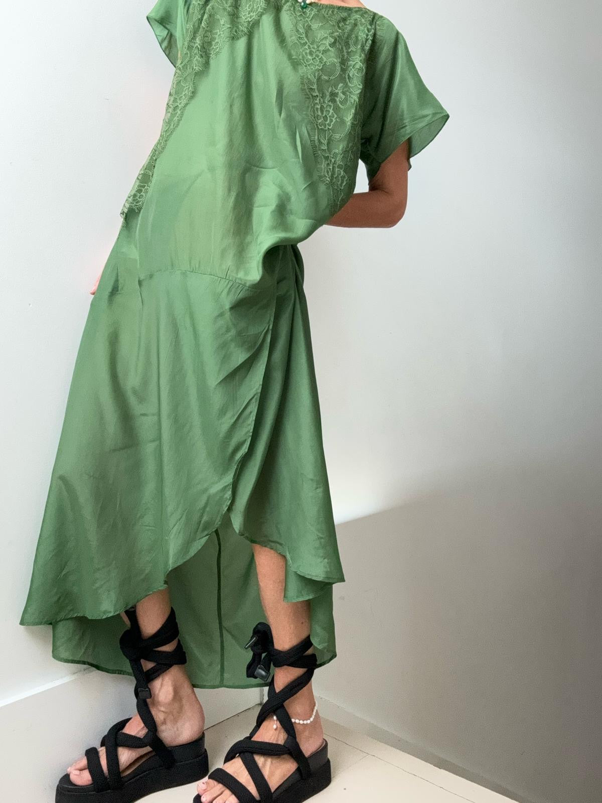 Rabens Saloner Dresses Medium Rabens Saloner Kora Dress Green