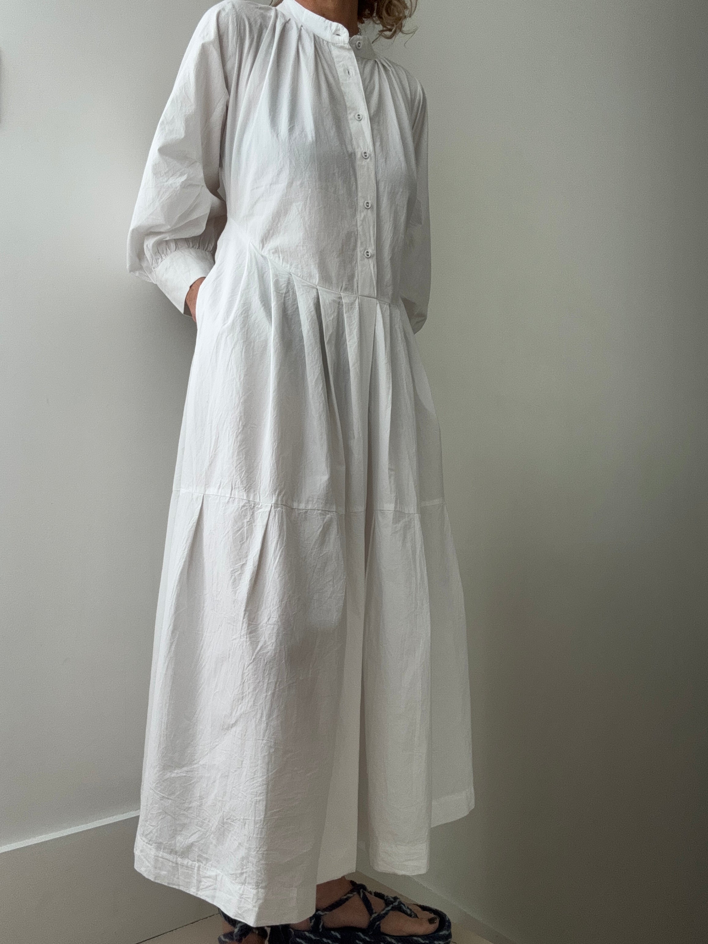 Rabens Saloner Dresses Prisha Shirt Dress White