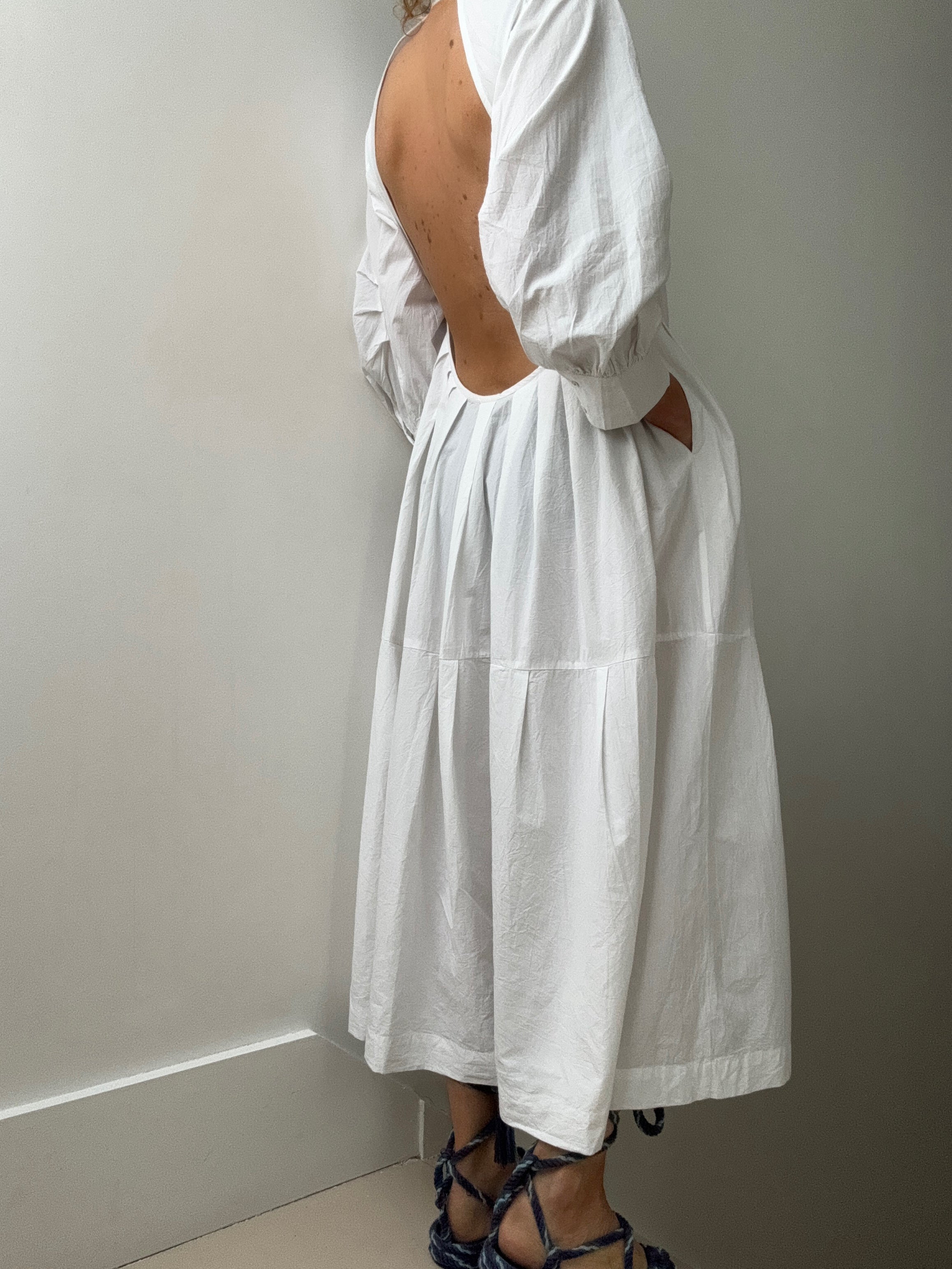 Rabens Saloner Dresses Prisha Shirt Dress White