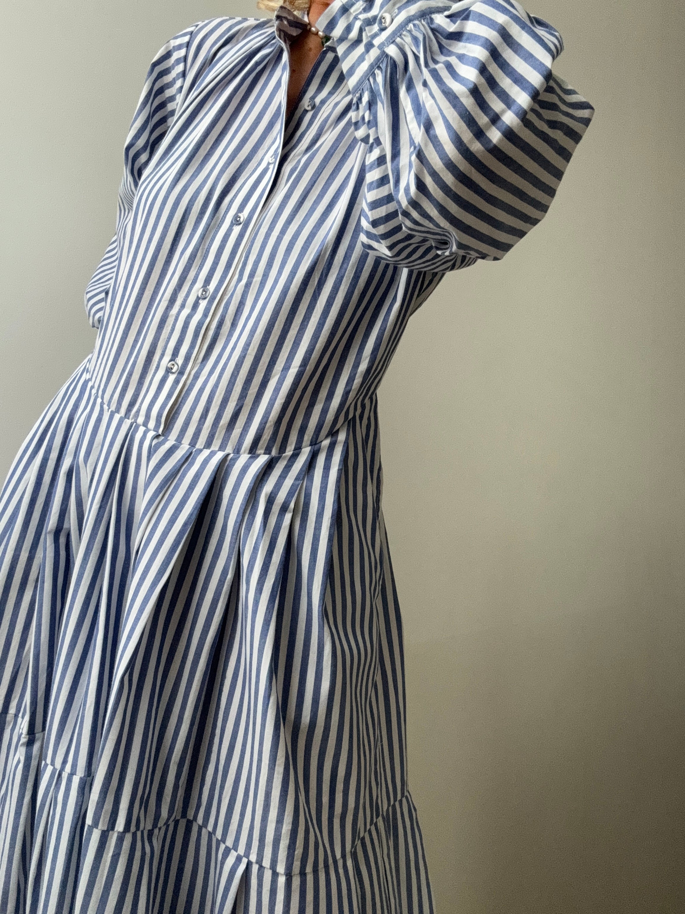 Prisha Shirt Stripe Dress Blue Stripe | Dresses