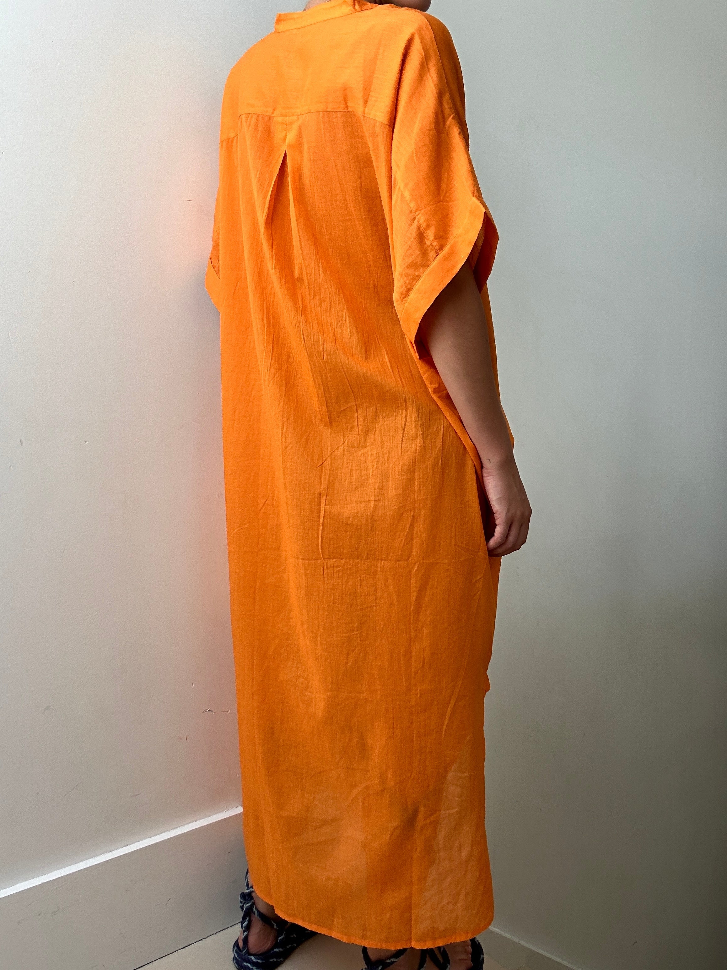 Rabens Saloner Dresses Rabens Saloner Orange Kaftan Dress