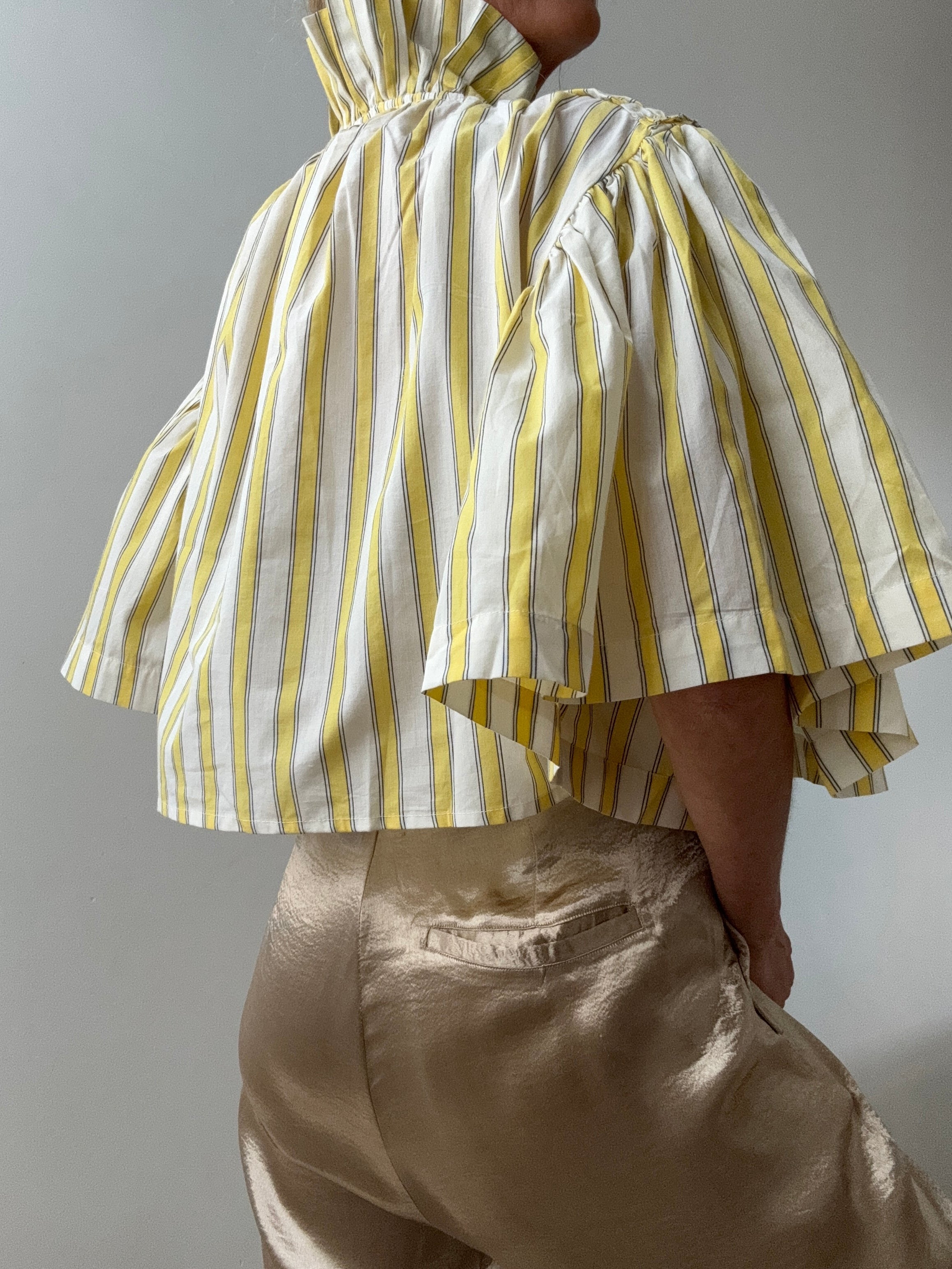 Rabens Saloner Shirts Fransisca Shirt Line Jacket Lemon