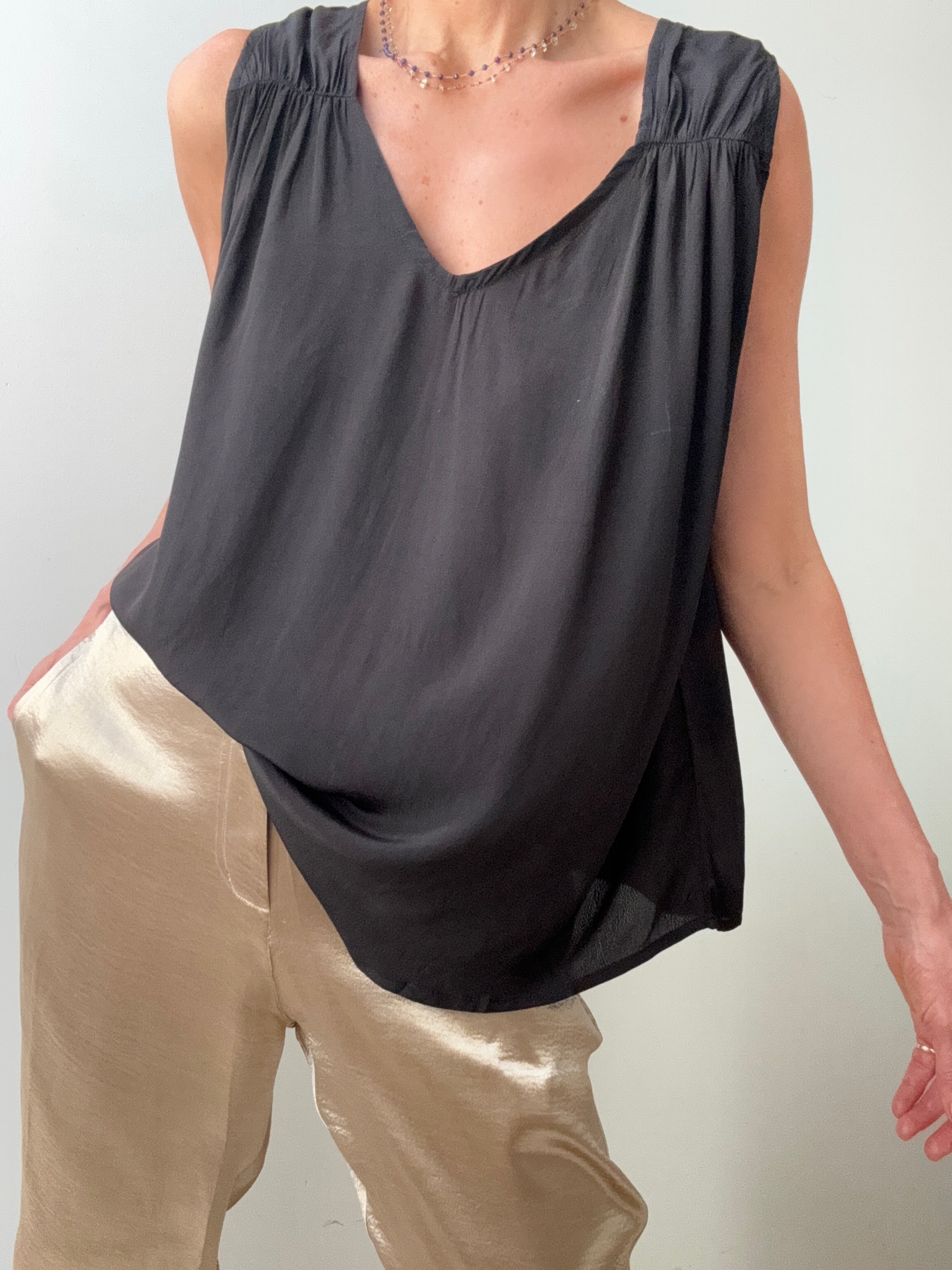 Rabens Saloner Cornelia Black Cami | Tops