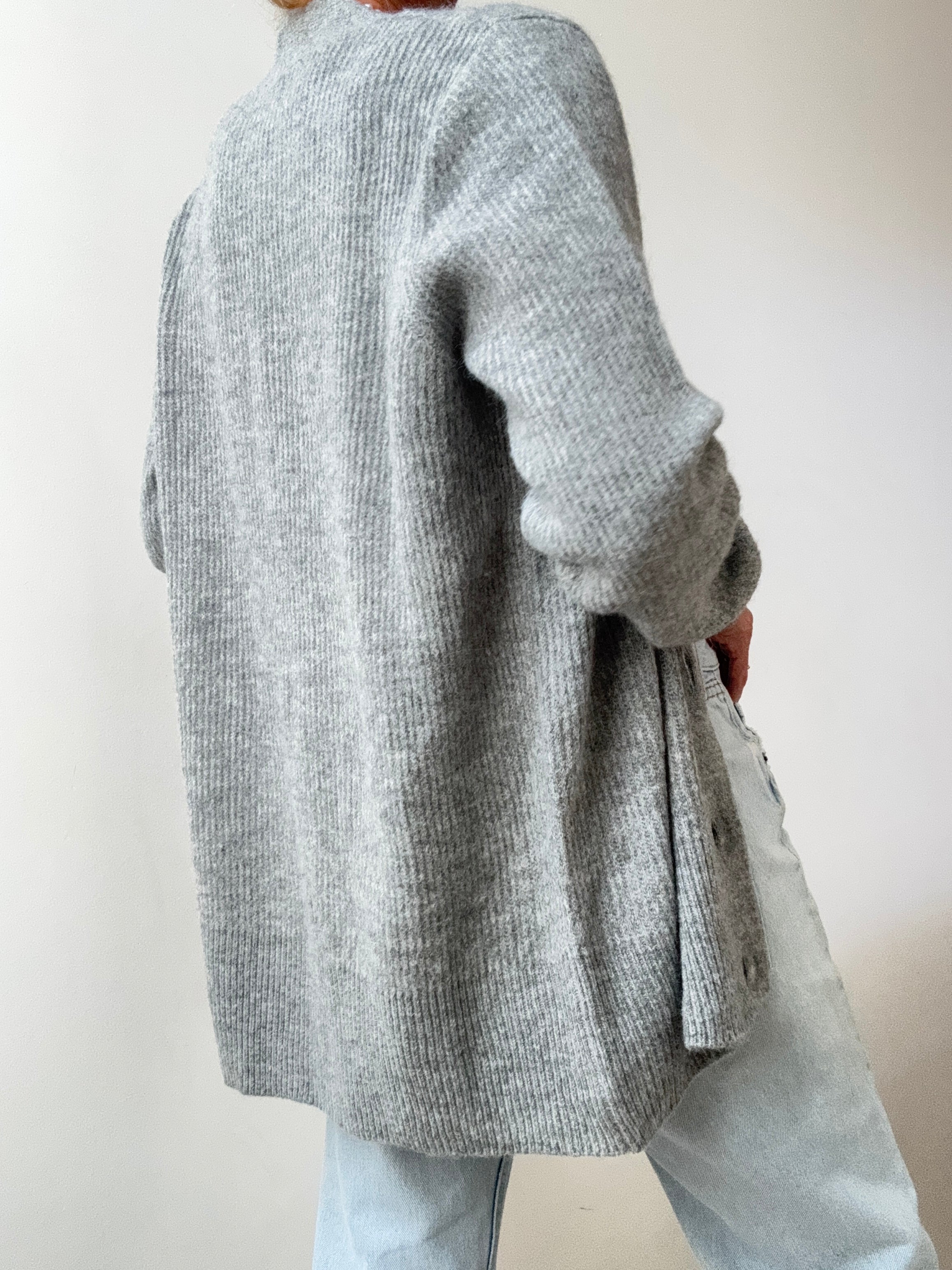 Ralph Lauren Soft Ribbed Cardigan Grey | Cardigans