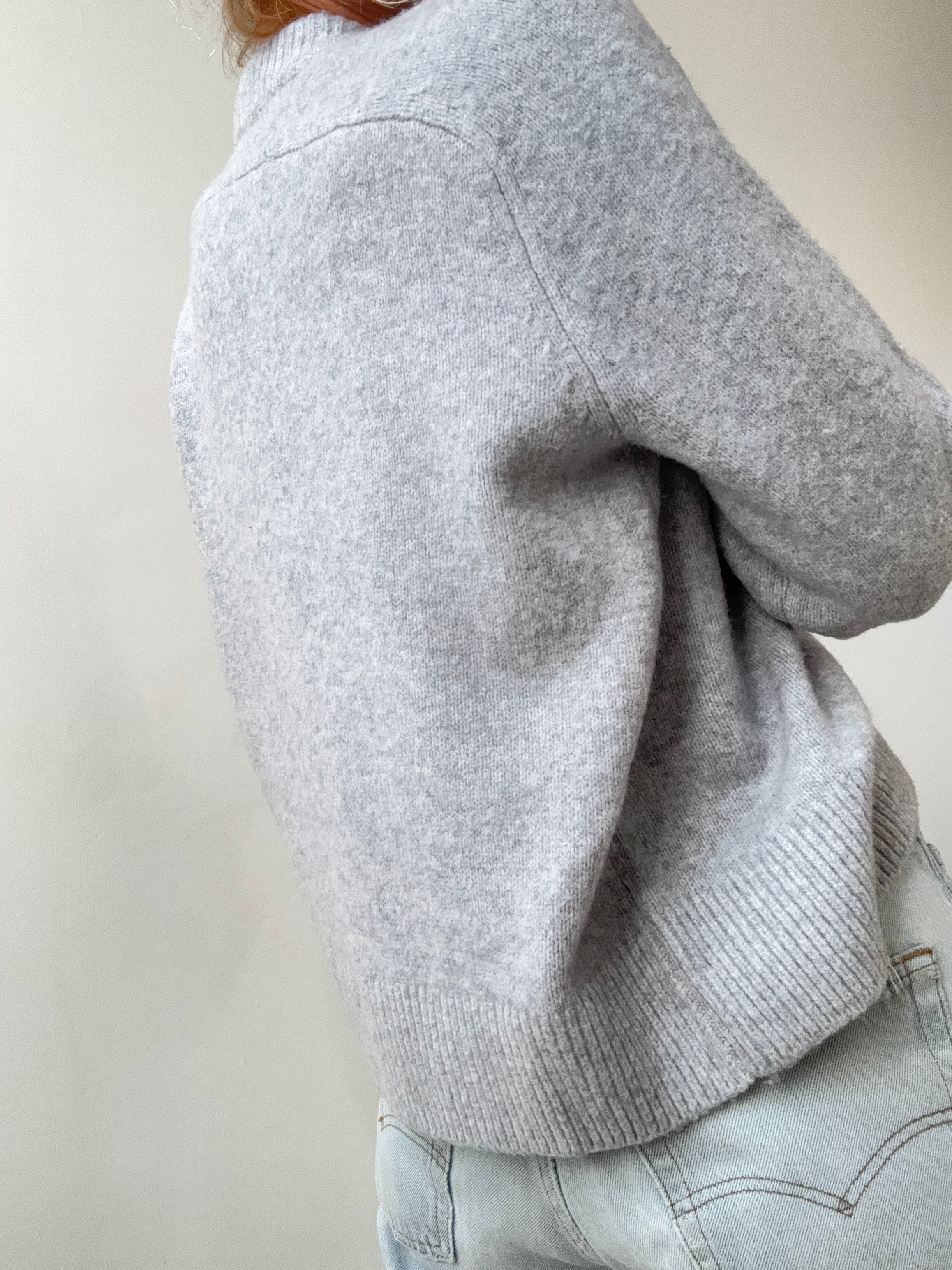 Ralph Lauren Wool Blend Knit Grey Blue | Jumpers